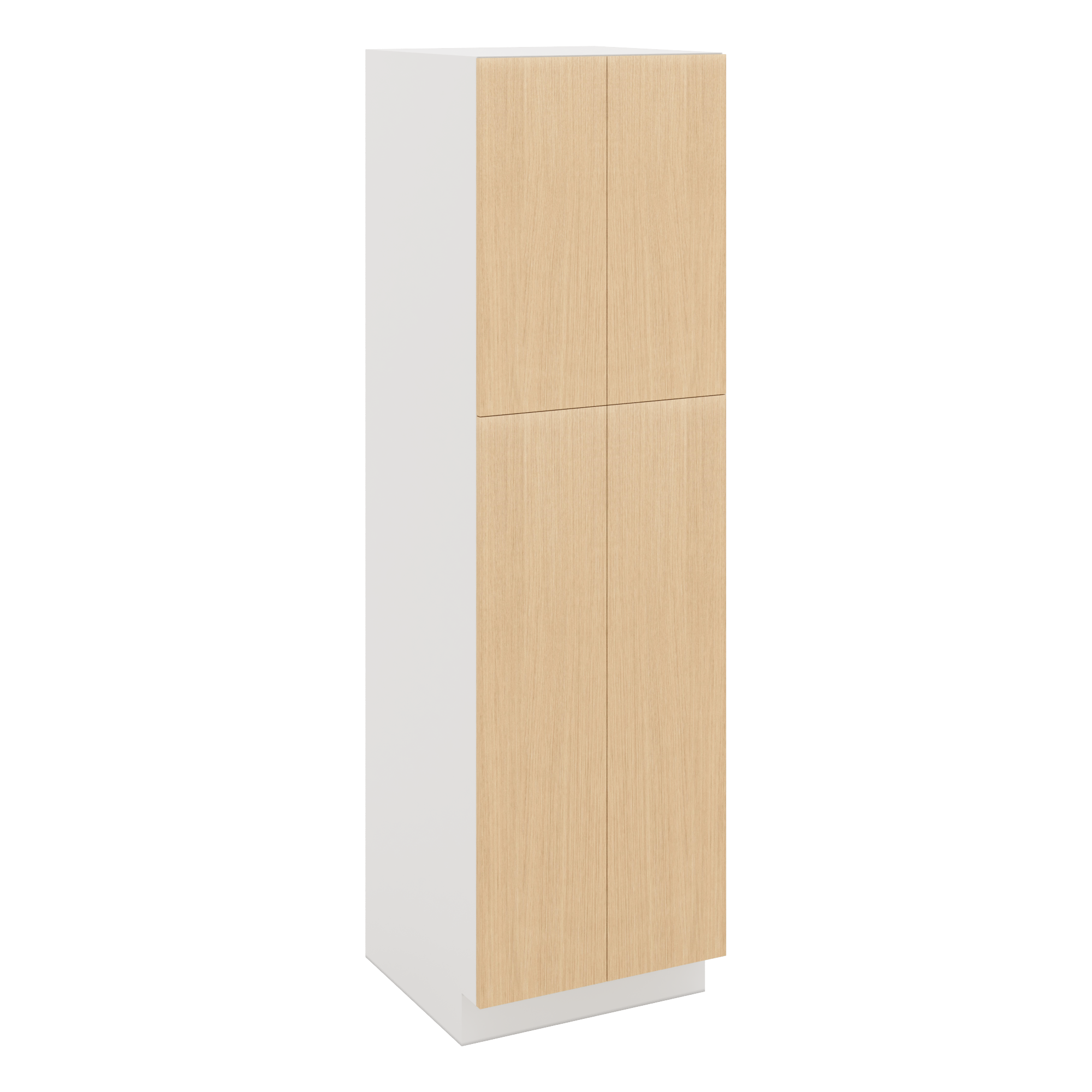 Modernform Cabinet Natural Oak 24" W X 84" H X 24" D Double Door Tall Pantry Cabinet