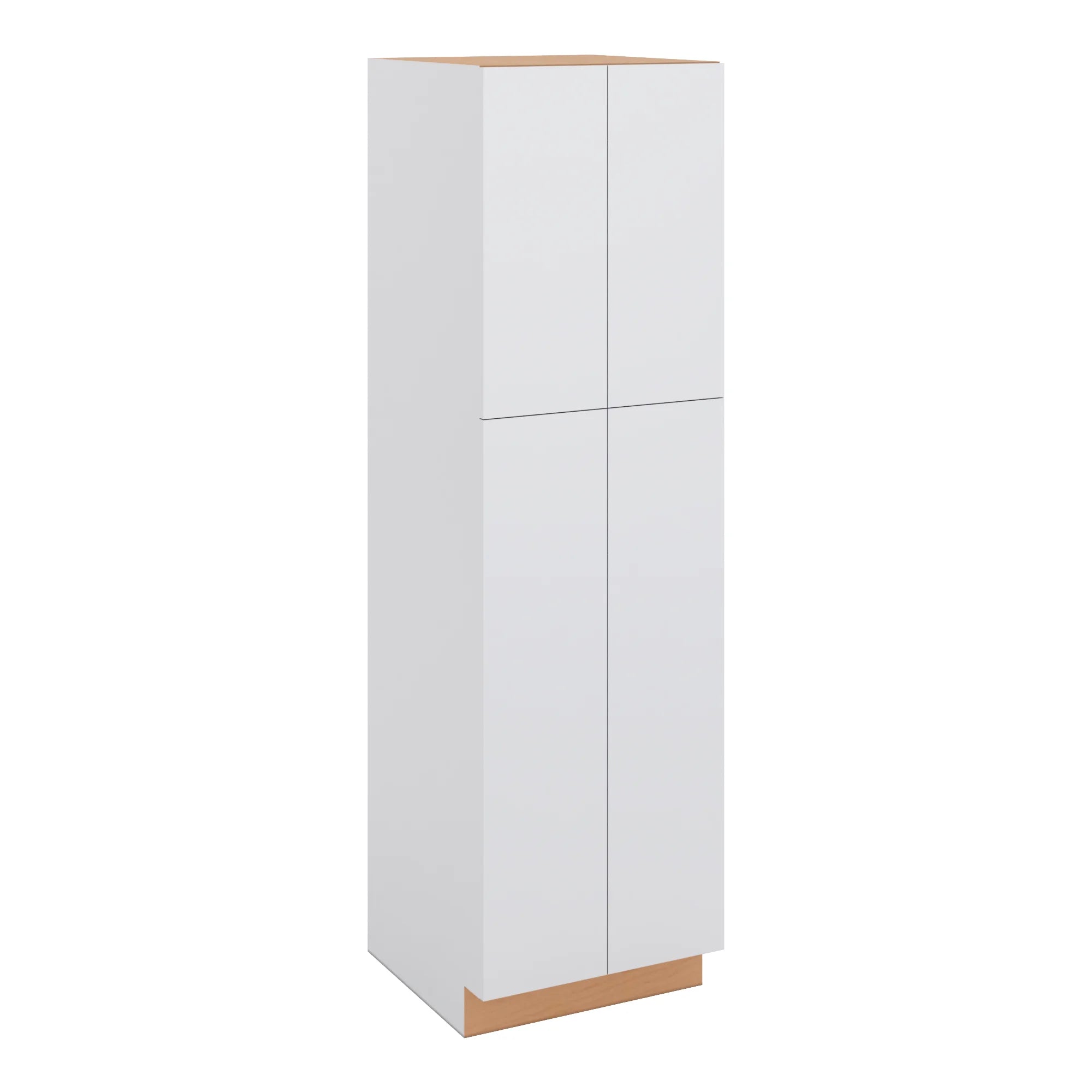 Modernform Cabinet Matte White 24" W X 84" H X 24" D Double Door Tall Pantry Cabinet