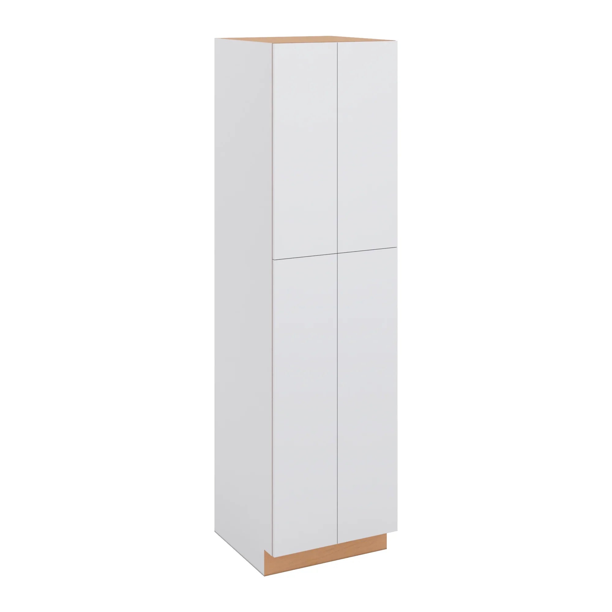 Modernform Cabinet Matte White 24" W X 90" H X 24" D Double Door Tall Pantry Cabinet