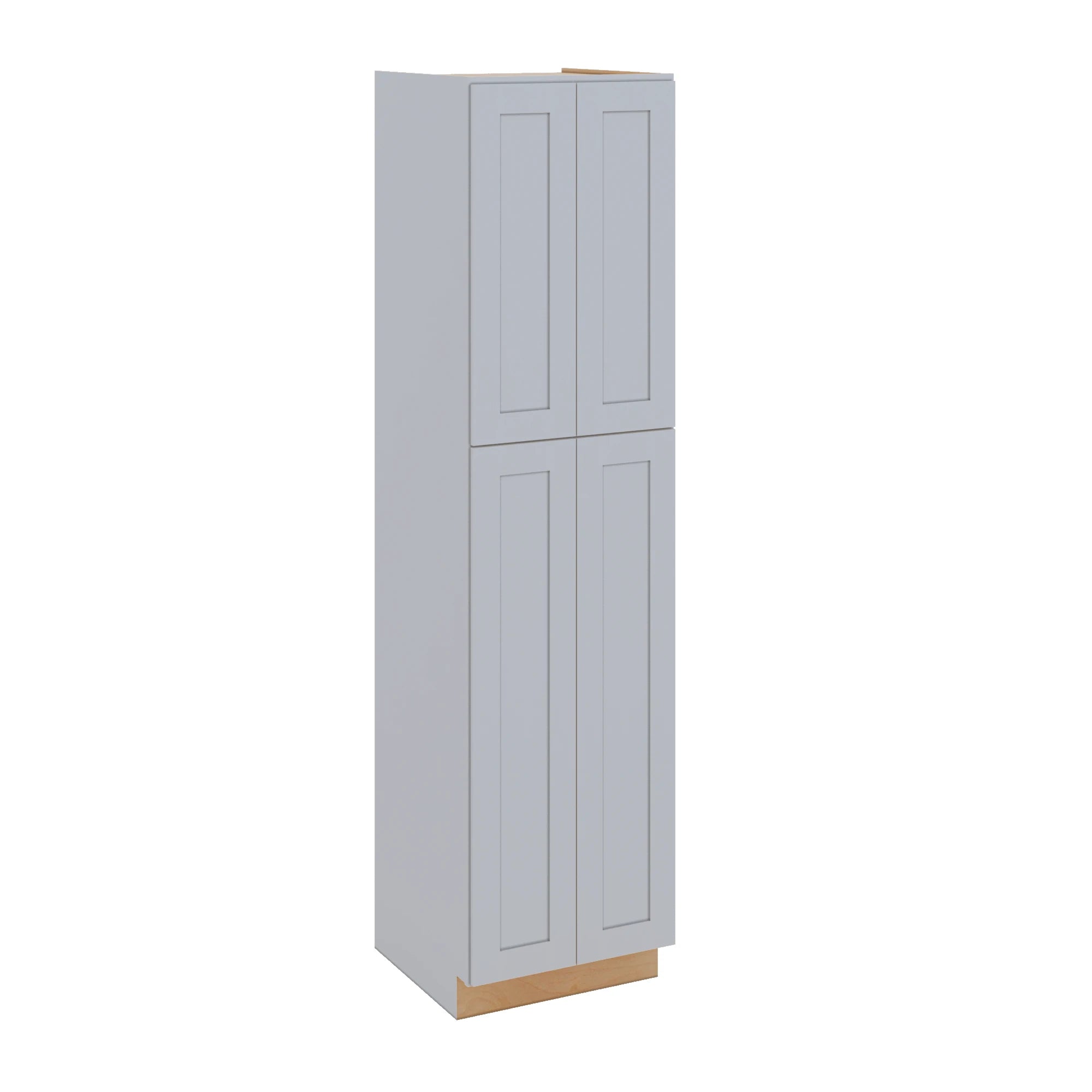 Modernform Cabinet Grey Shaker 24" W X 96" H X 24" D Tall Pantry Cabinet