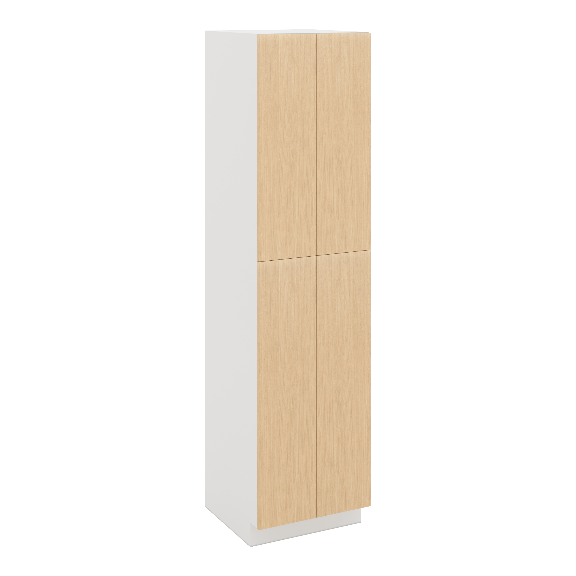 Modernform Cabinet Natural Oak 24" W X 96" H X 24" D Double Door Tall Pantry Cabinet