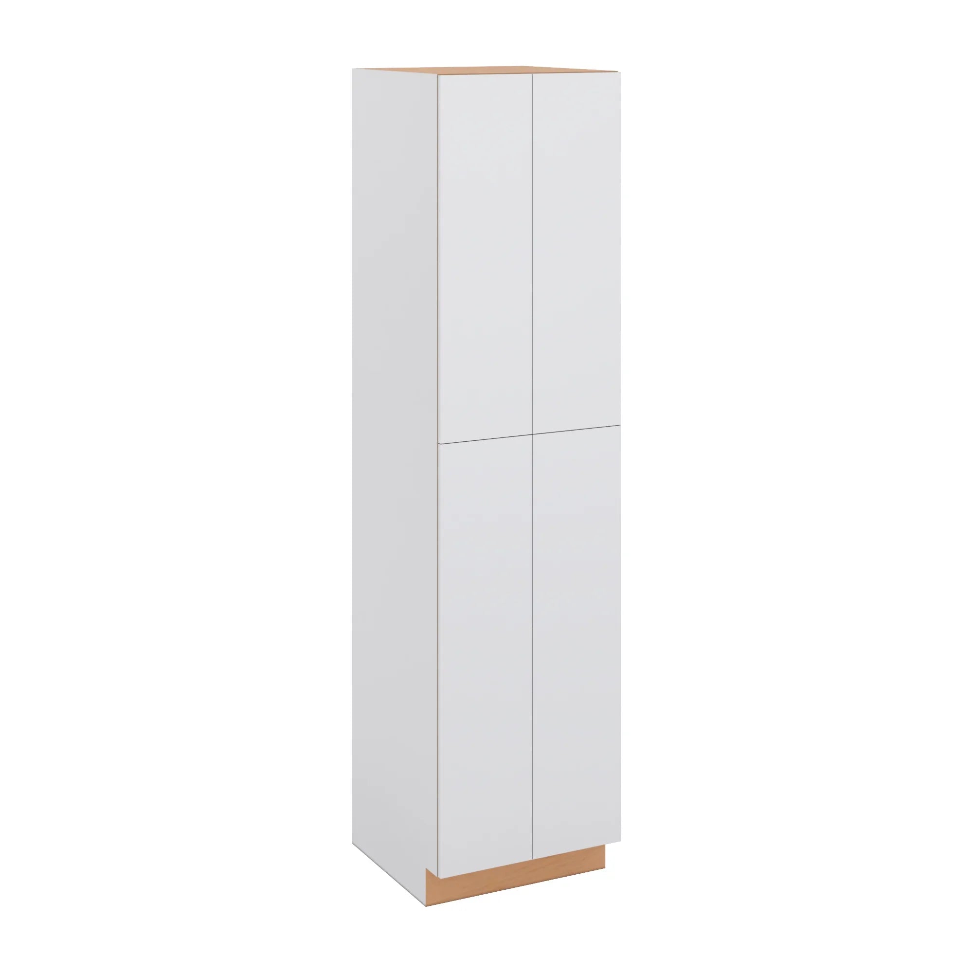 Modernform Cabinet Matte White 24" W X 96" H X 24" D Double Door Tall Pantry Cabinet