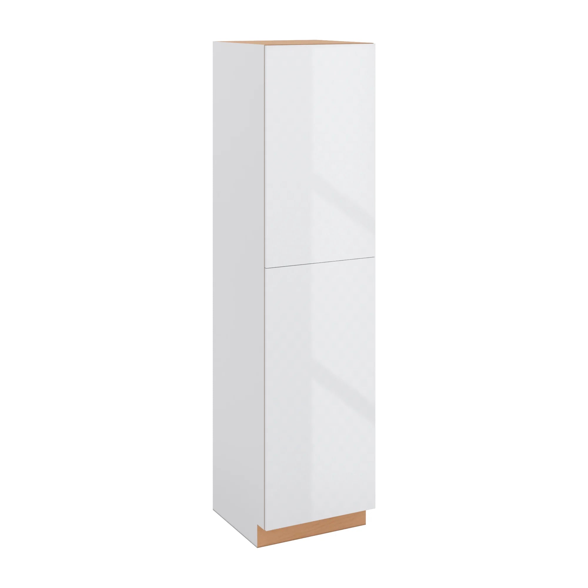 Modernform Cabinet Gloss White 24" W X 96" H X 24" D Single Door Tall Pantry Cabinet