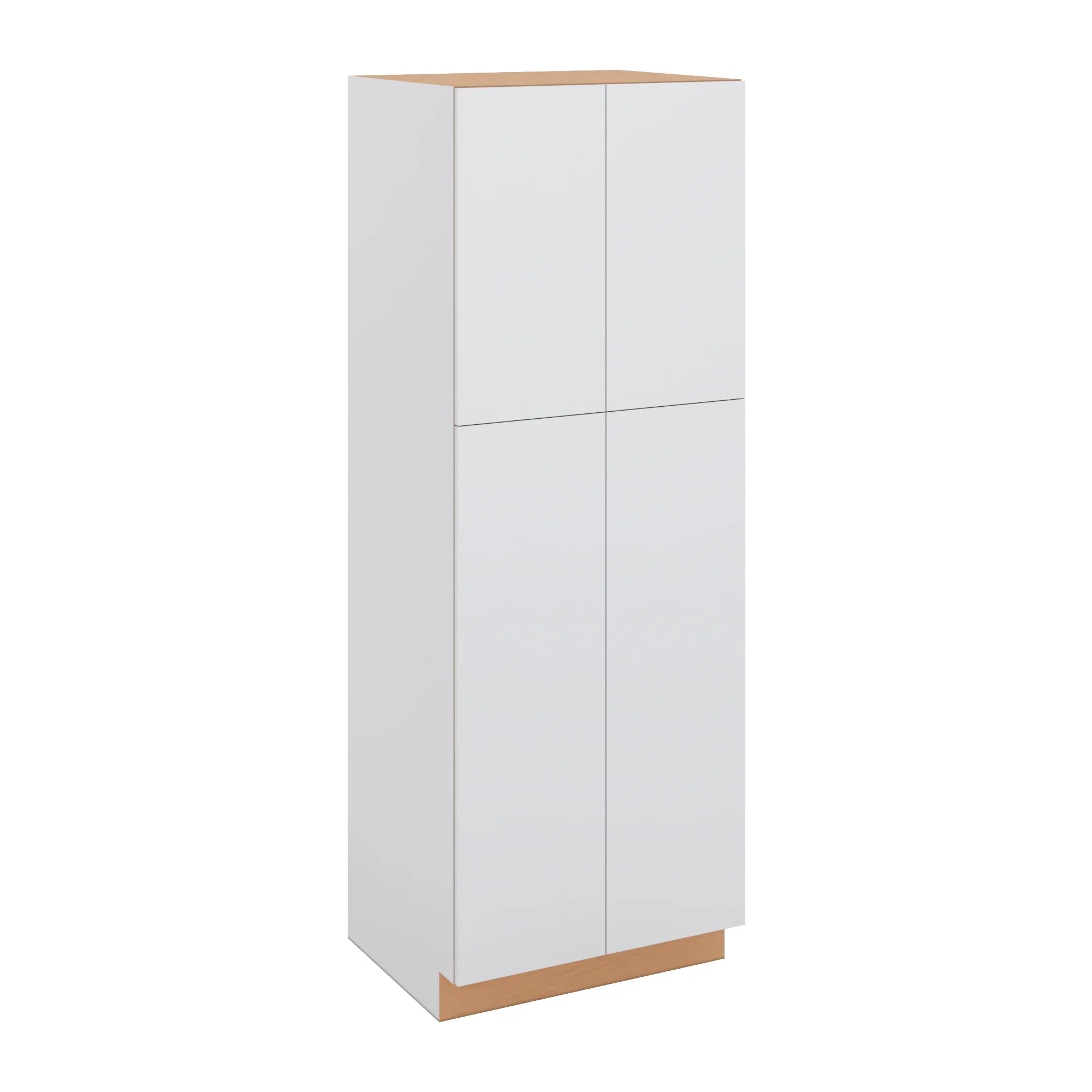 Modernform Cabinet Matte White 30" W X 84" H X 24" D Double Door Tall Pantry Cabinet