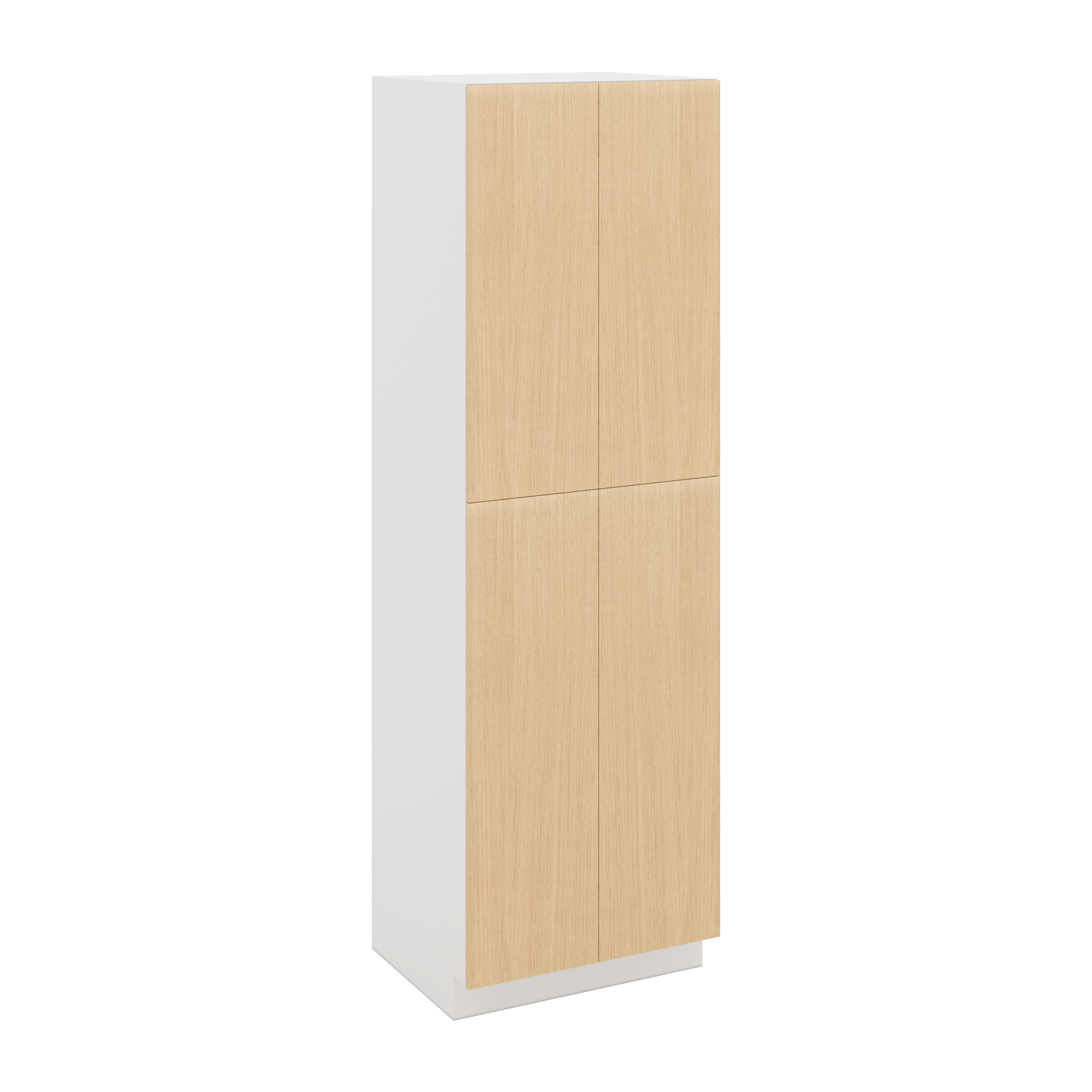 Modernform Cabinet Natural Oak 30" W X 96" H X 24" D Double Door Tall Pantry Cabinet