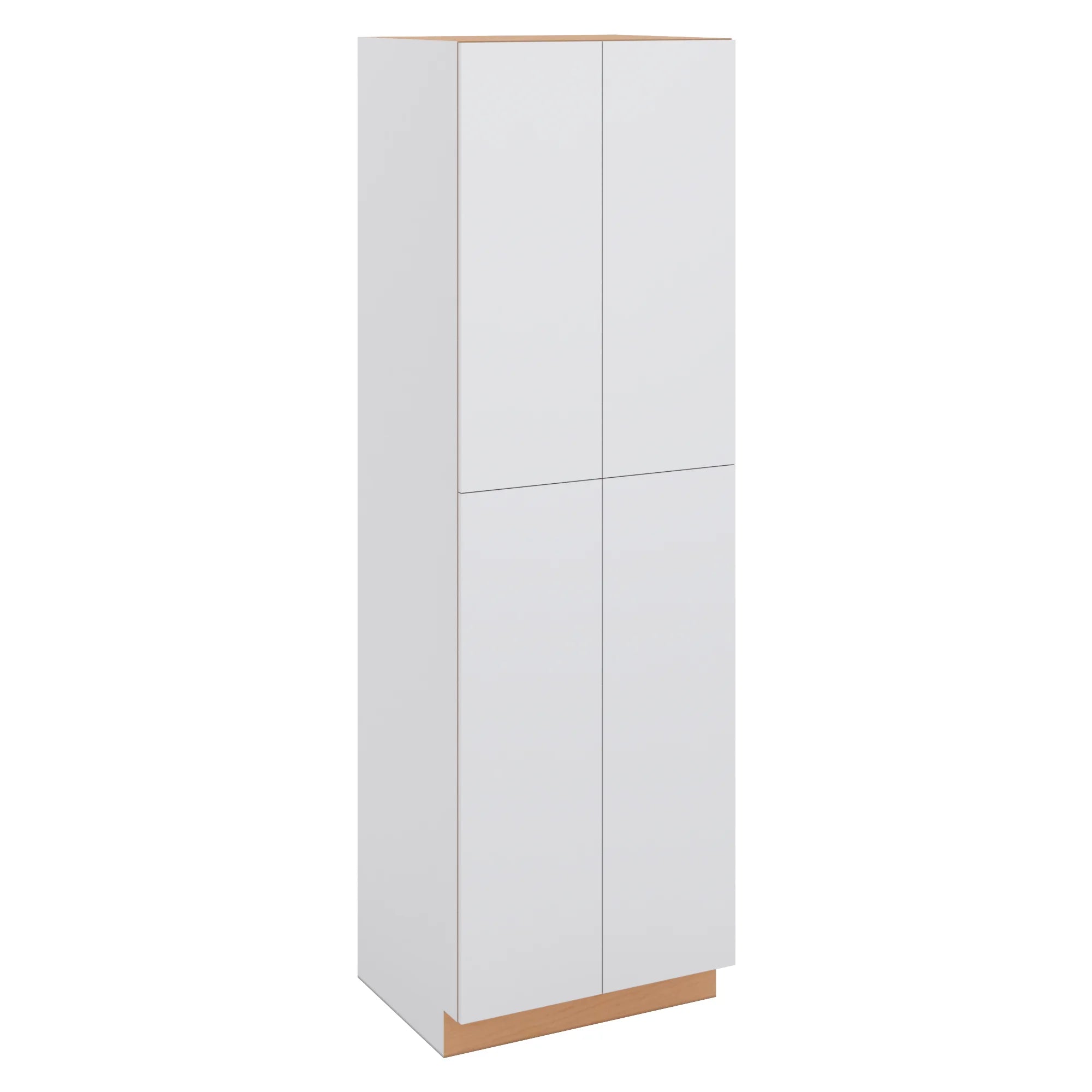 Modernform Cabinet Matte White 30" W X 96" H X 24" D Double Door Tall Pantry Cabinet