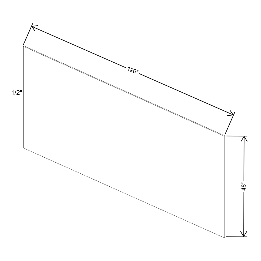 Fabuwood Quest Discovery Frost Plywood 1/2"T- 48"W X 120"H