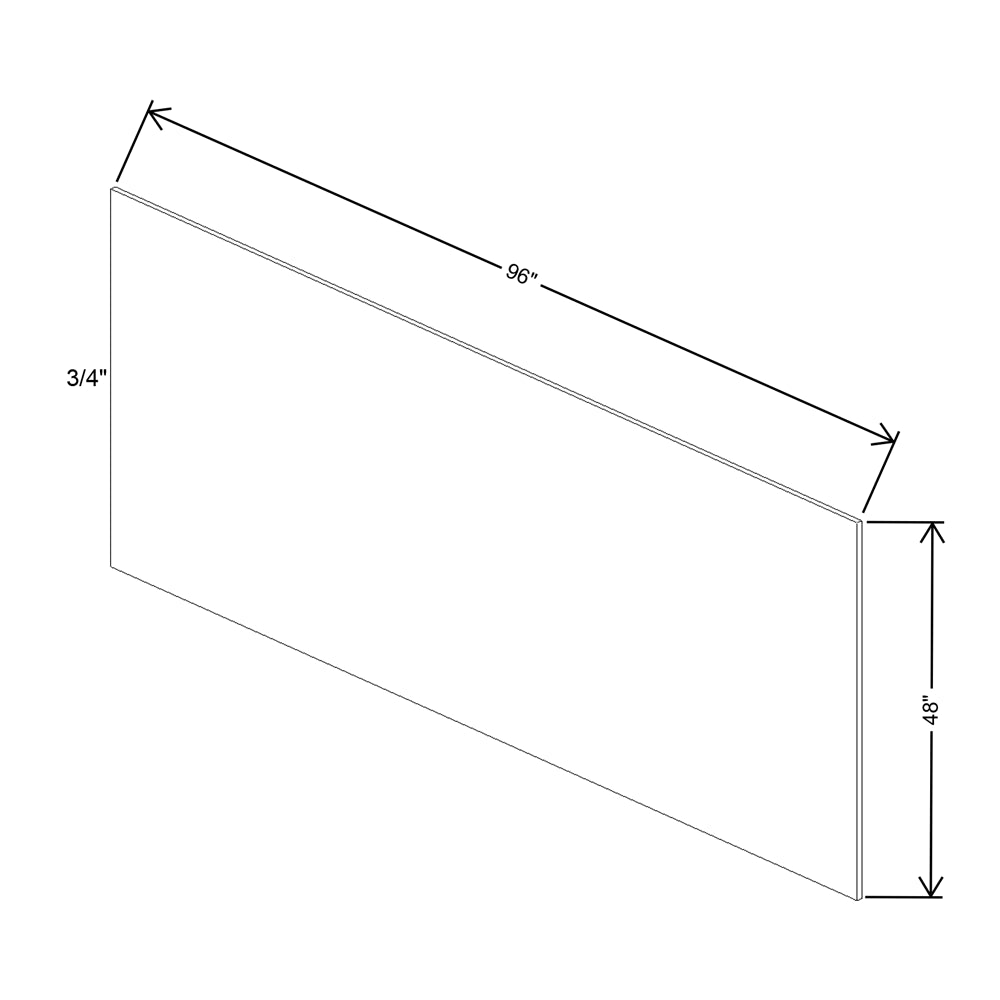 Fabuwood Quest Discovery Frost Plywood 48"W X 96'H X 3/4"Thick