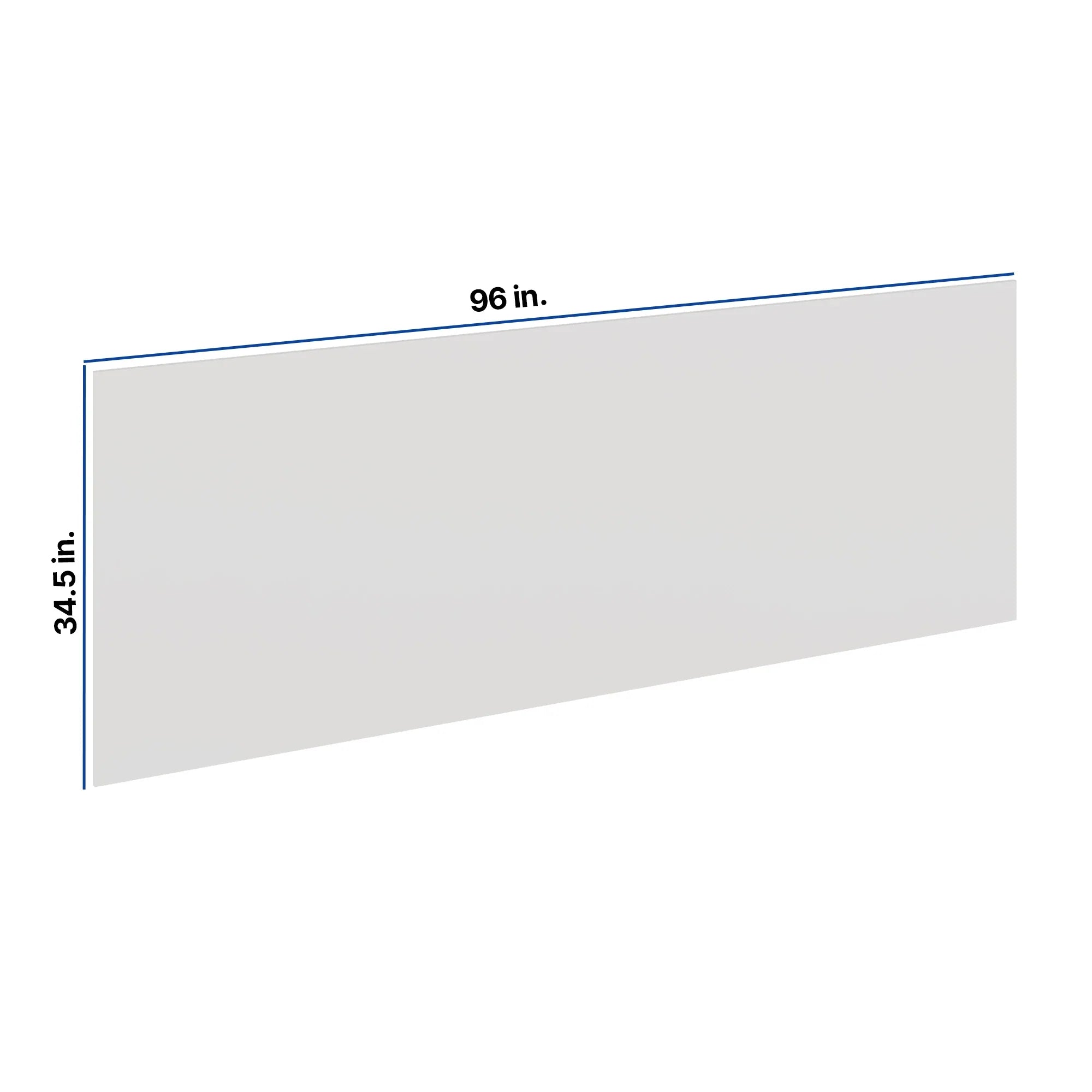 Modernform Cabinet White Shaker 1/4" W X 34 1/2" H X 96" D Tall Back Panels