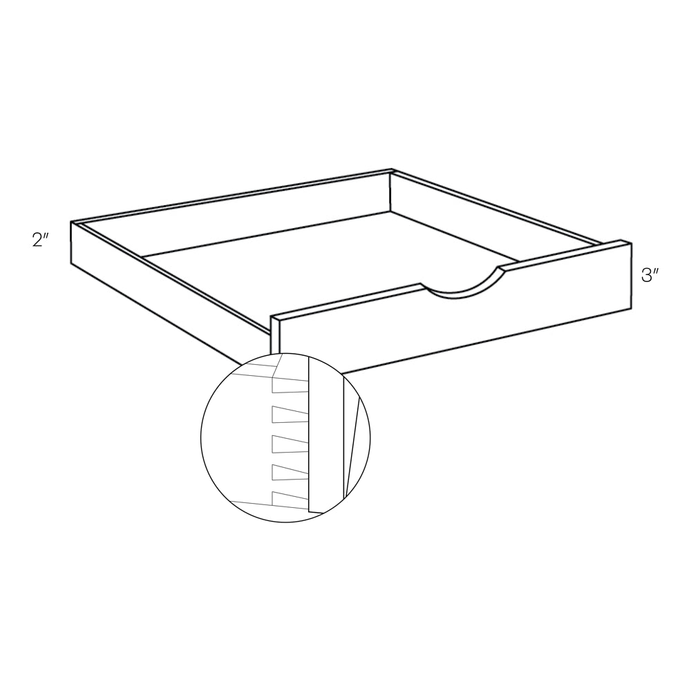 CNC Concord Elegant Smoky Grey 33" W Pull Out Shelf