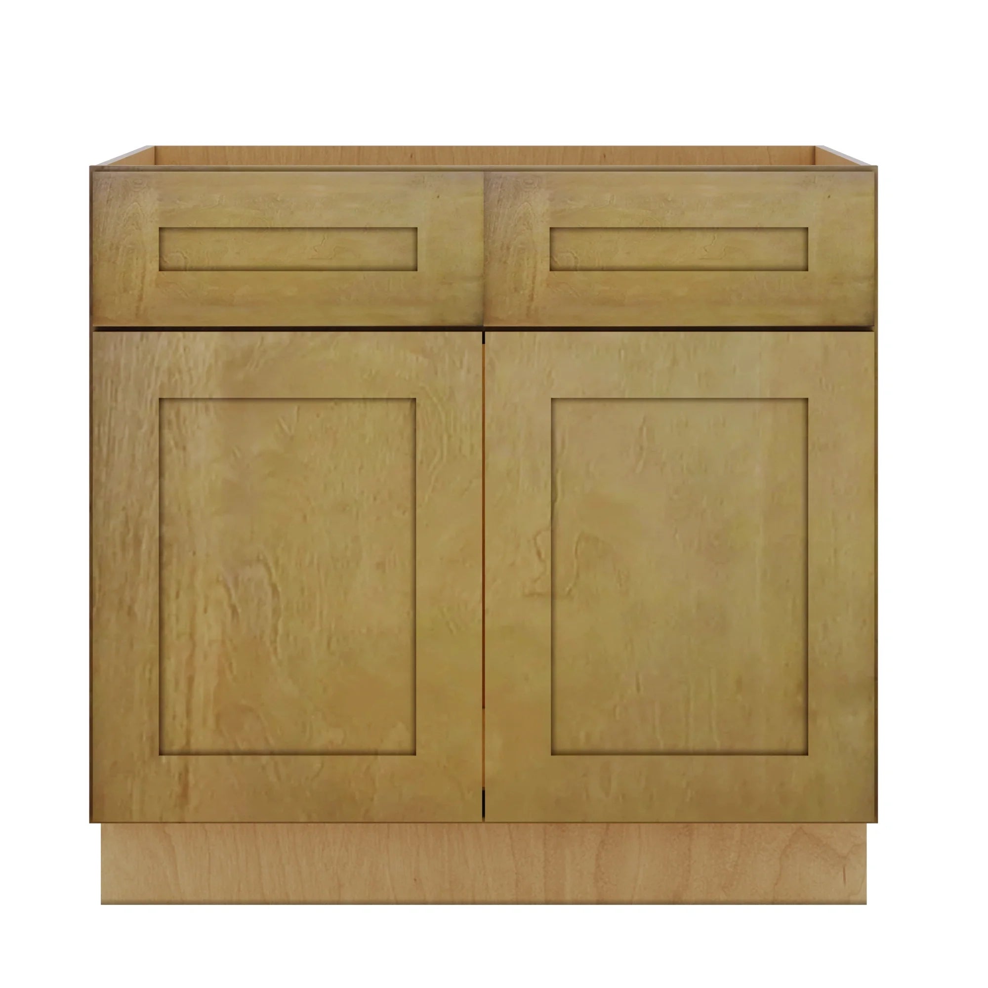 Modernform Cabinet Natural Shaker 36" W X 34 1/2" H X 24" D Double Door Sink Base Cabinet