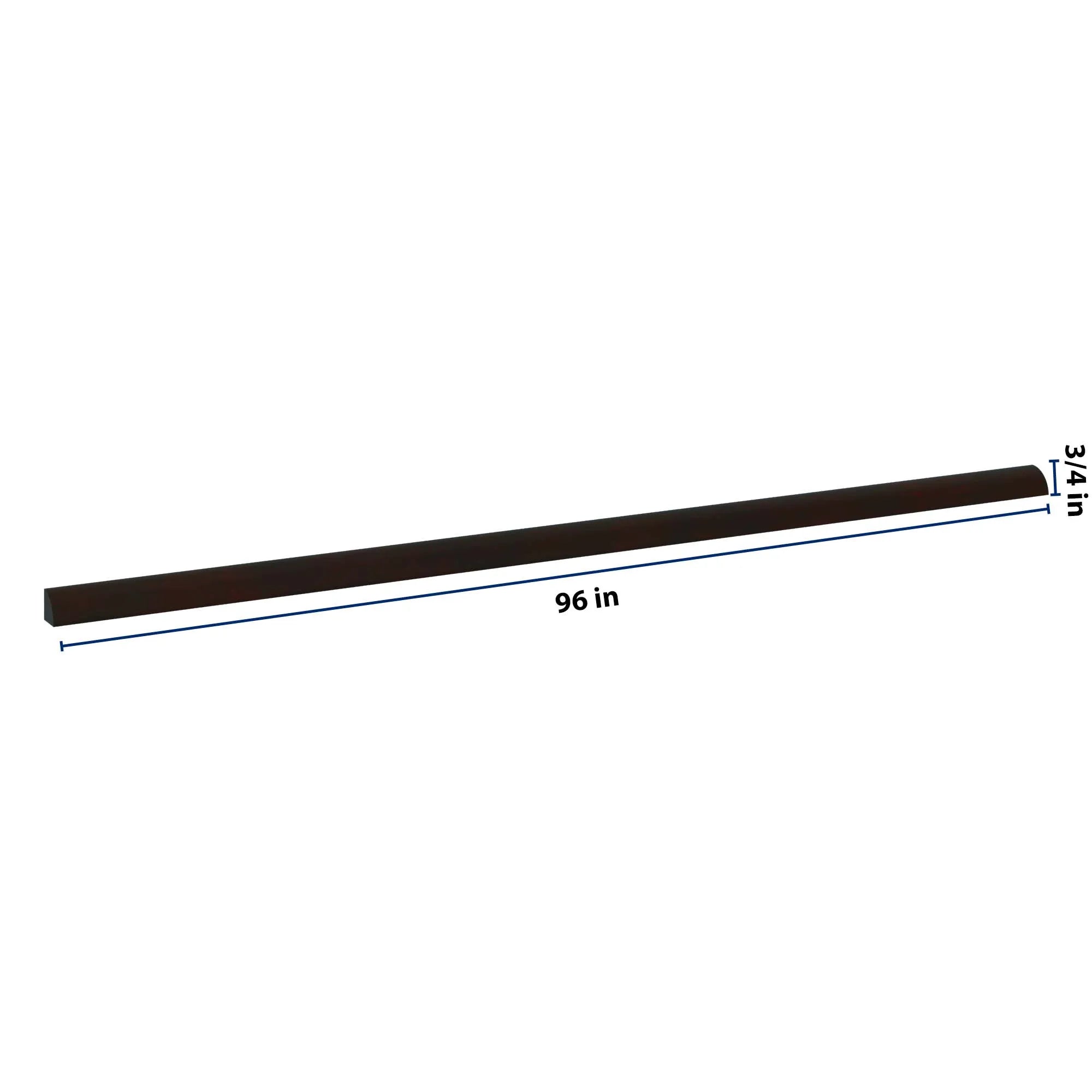 J&K Espresso K8 96" W Quarter Round Molding