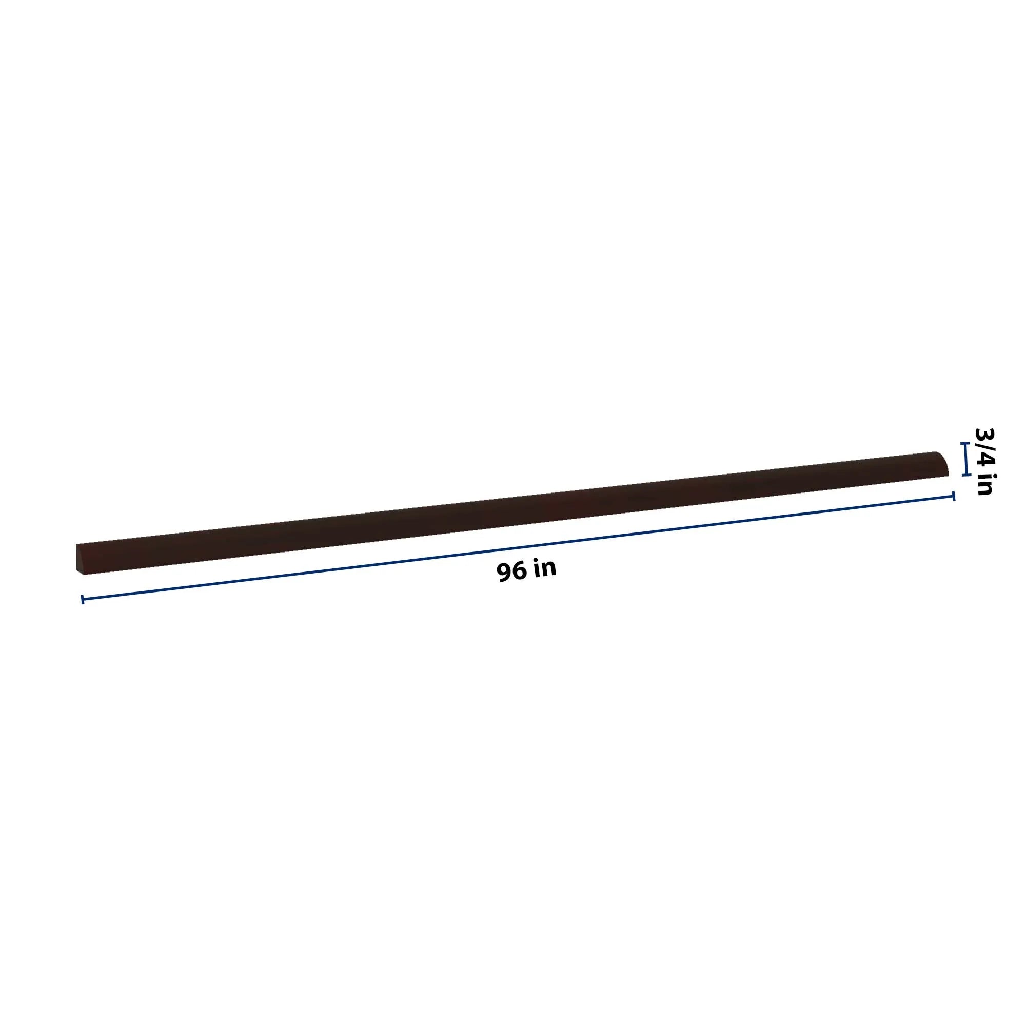 J&K Java Coffee S1 96" W Quarter Round Molding