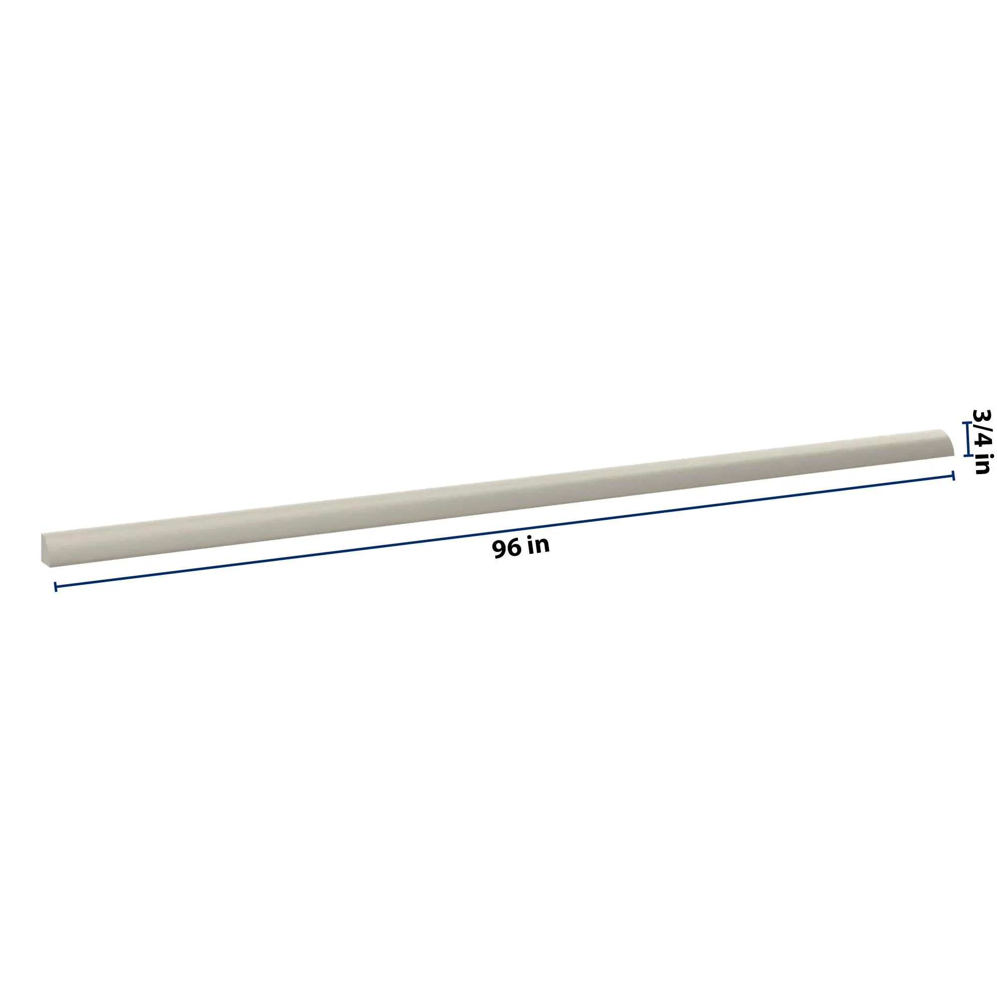 J&K Pebble B6 96" W Quarter Round Molding