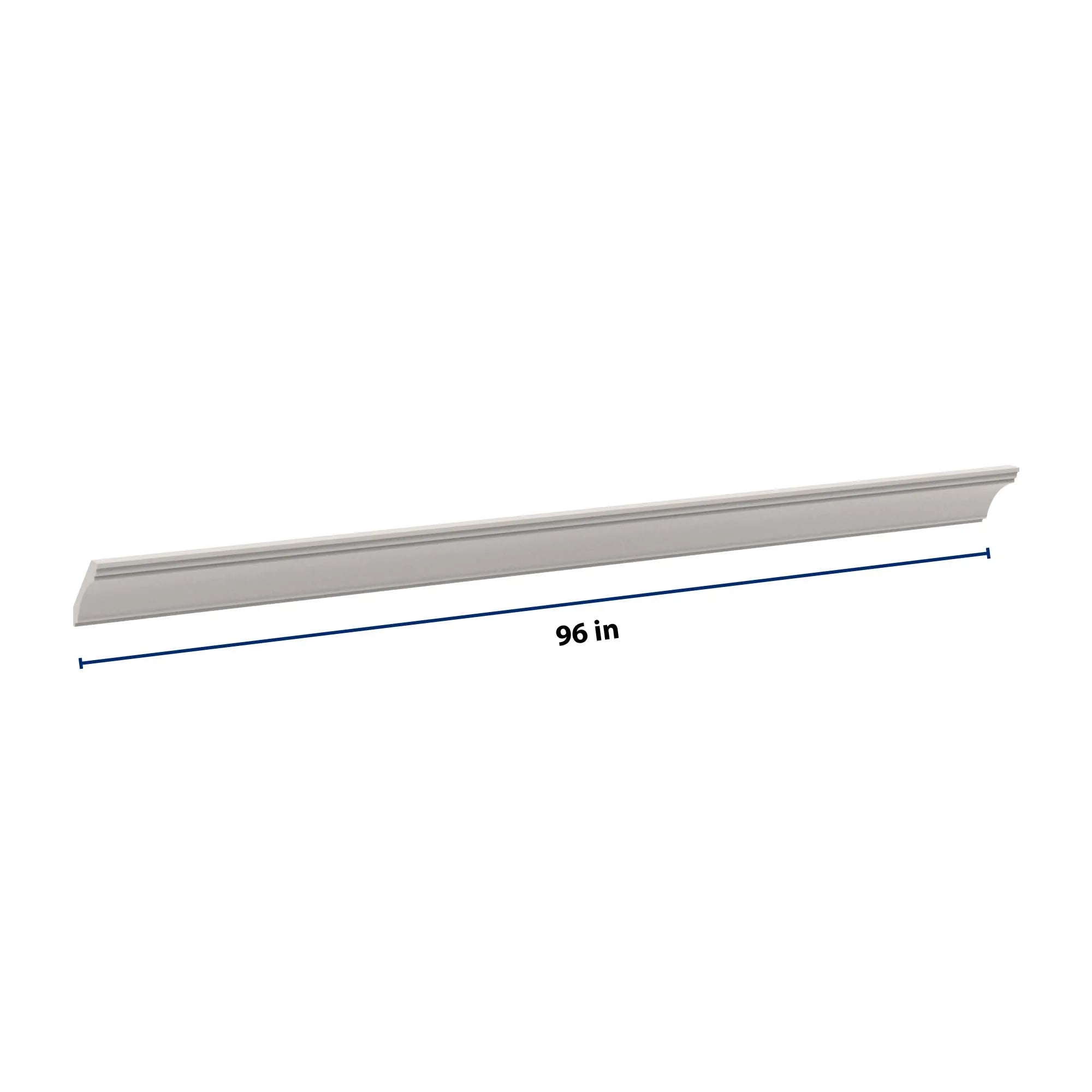 cnc luxor 5 piece misty grey 96 w x 3 1 4 h x 2 1 4 d royal cove crown molding