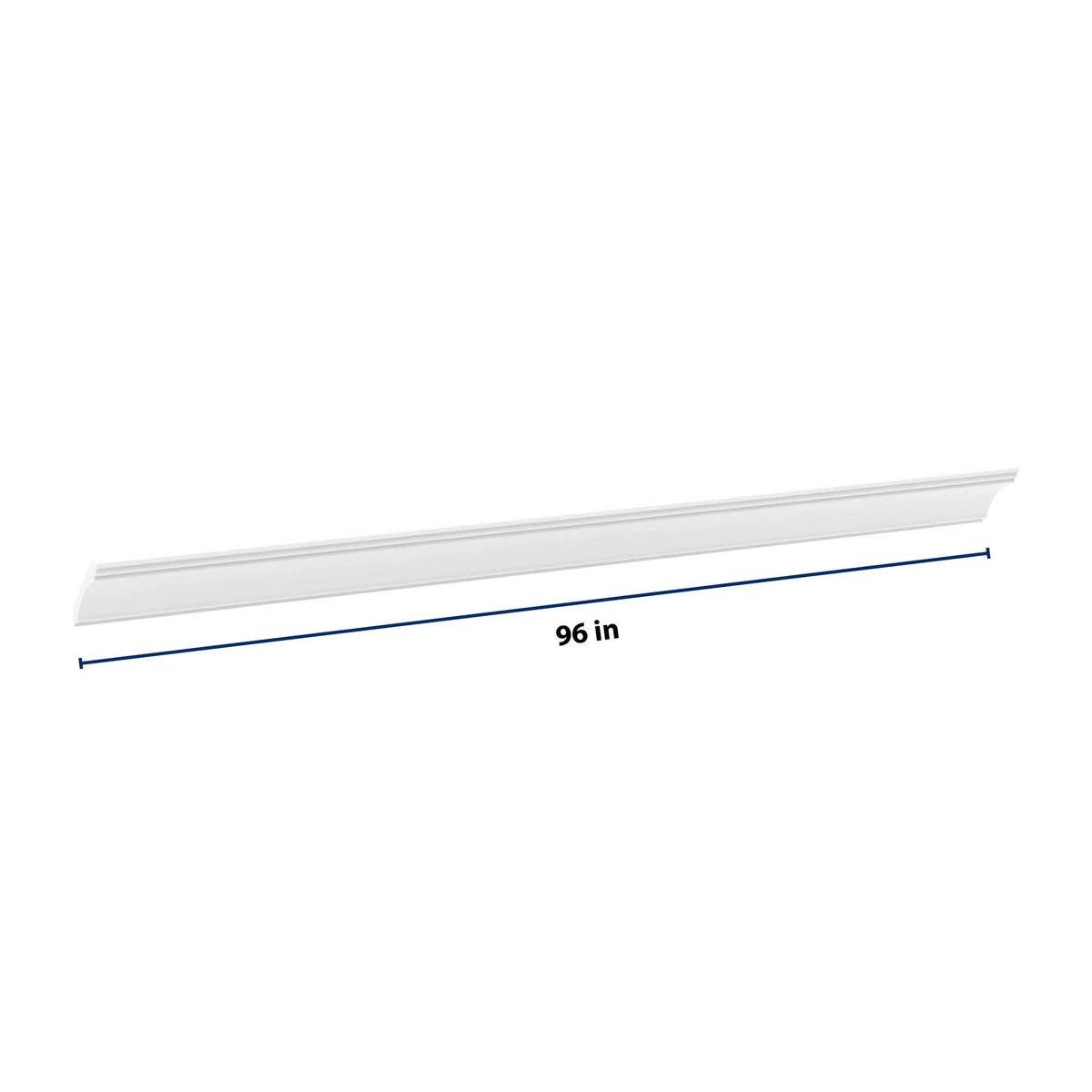 cnc luxor white 96 w x 3 1 4 h x 2 1 4 d royal cove crown molding