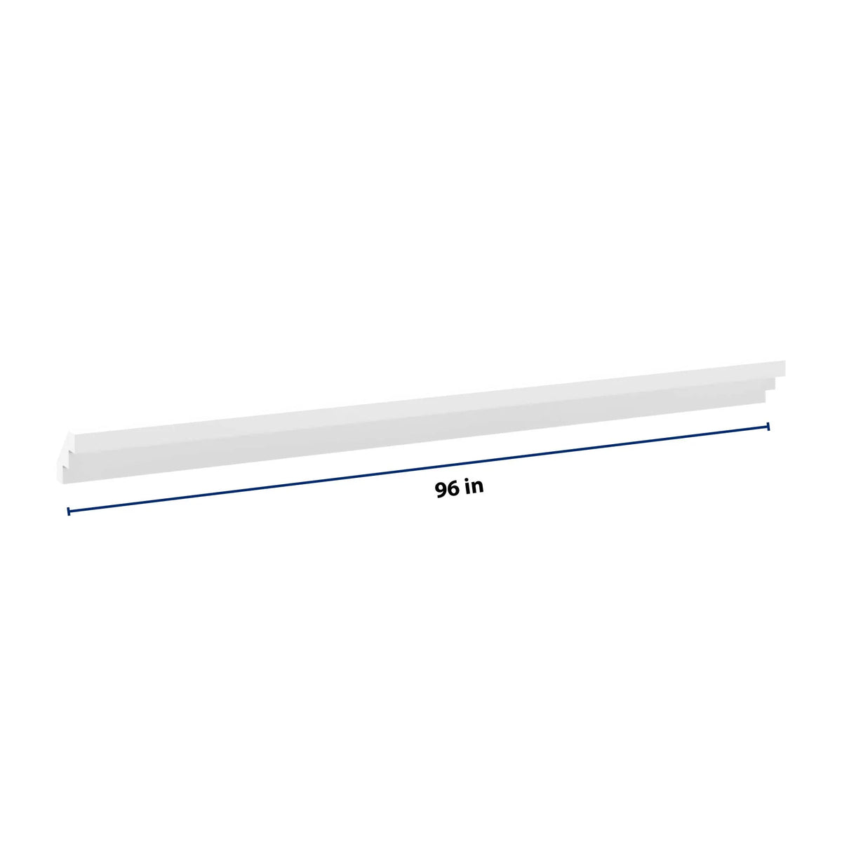 cnc luxor white 96 w x 3 1 8 h x 2 1 8 d royal crown molding