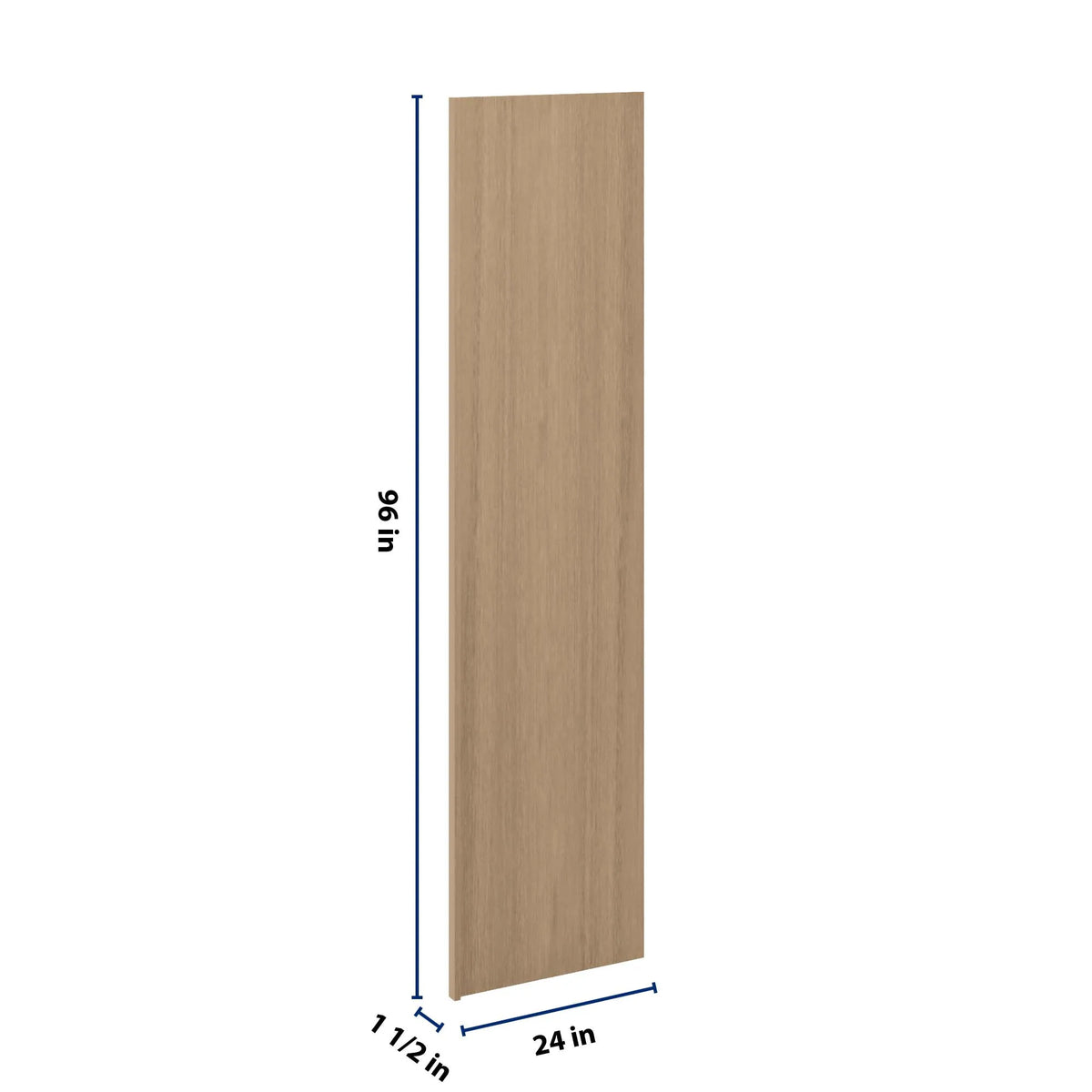 CNC Luxor 5-Piece Harvest 1 1/2" W X 96" H X 24" D Refrigerator End Panel
