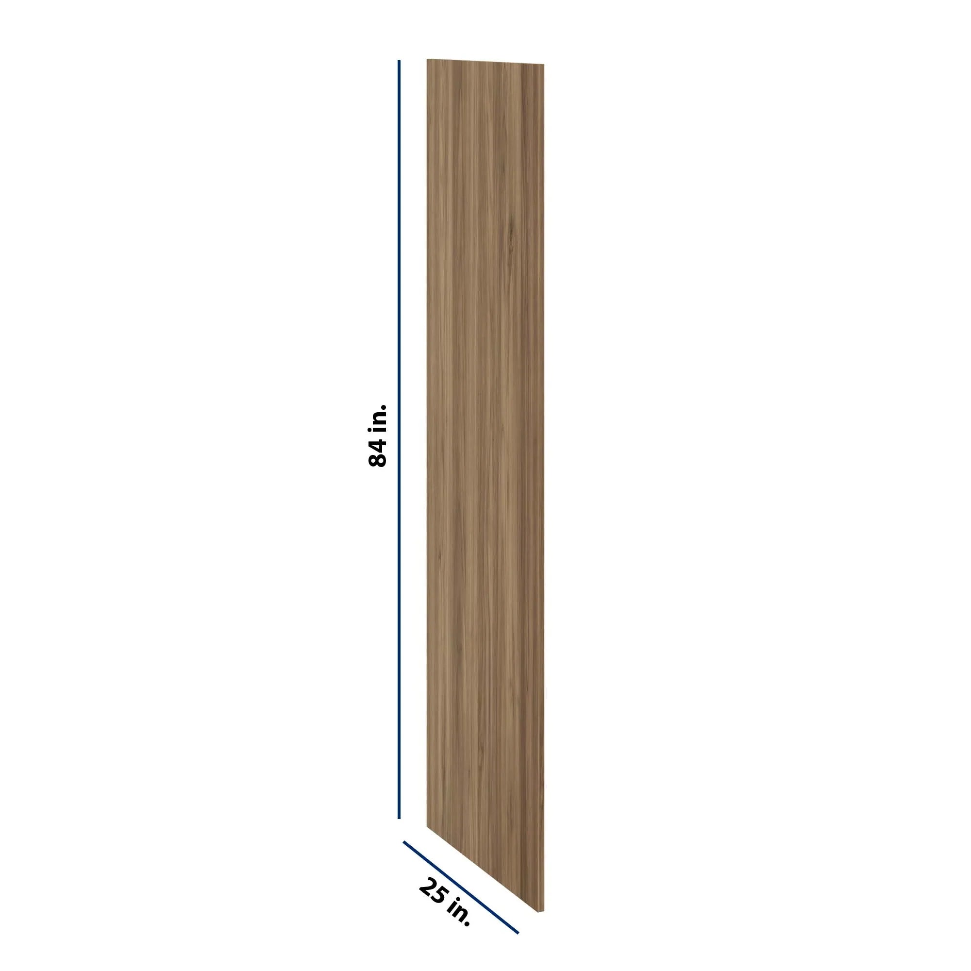 Modernform Cabinet Walnut 3/4" W X 84" H X 25" D Refrigerator End Panel