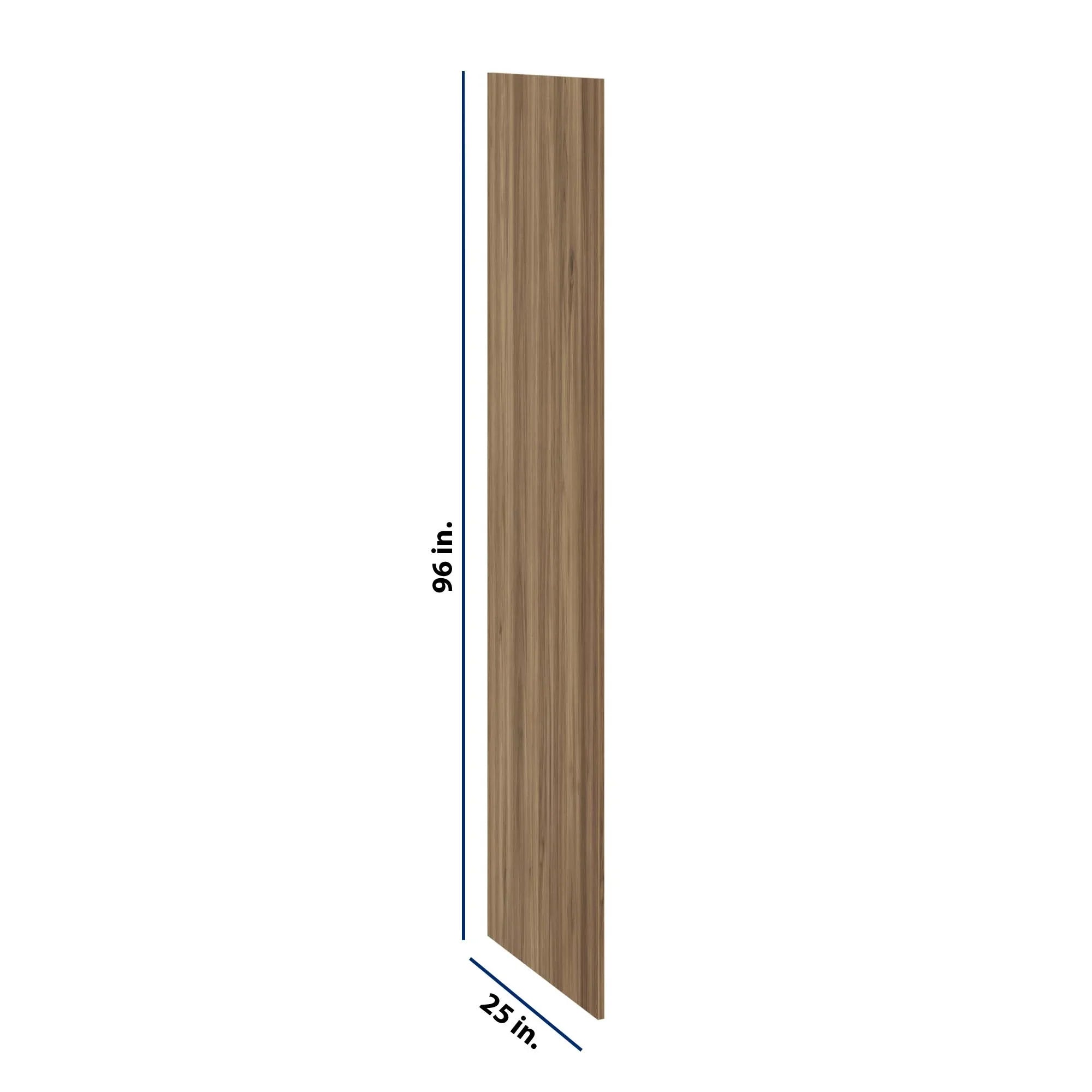 Modernform Cabinet Walnut 3/4" W X 96" H X 25" D Refrigerator End Panel