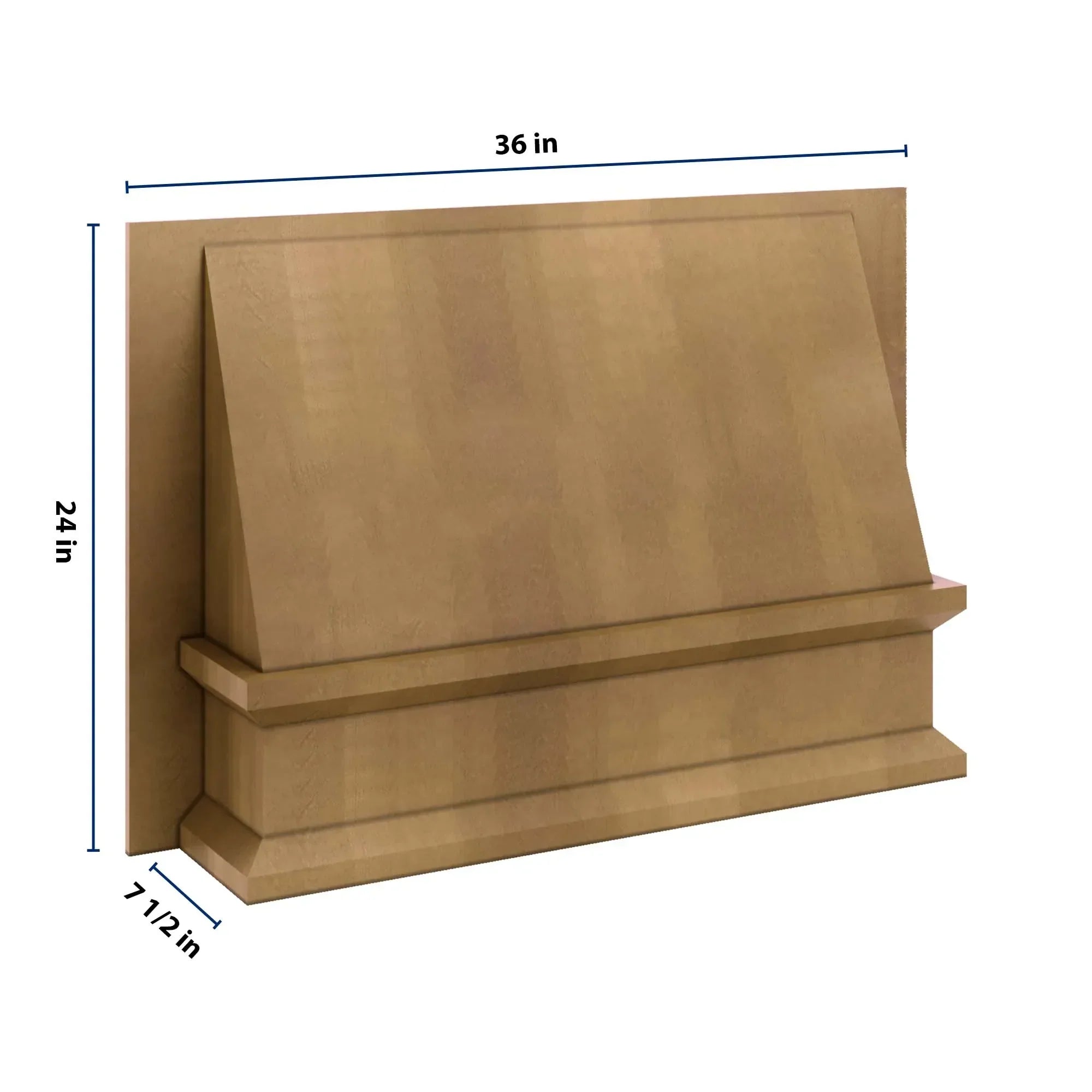 J&K Butterscotch B8 Range Wood Hood 36" W x 24" H