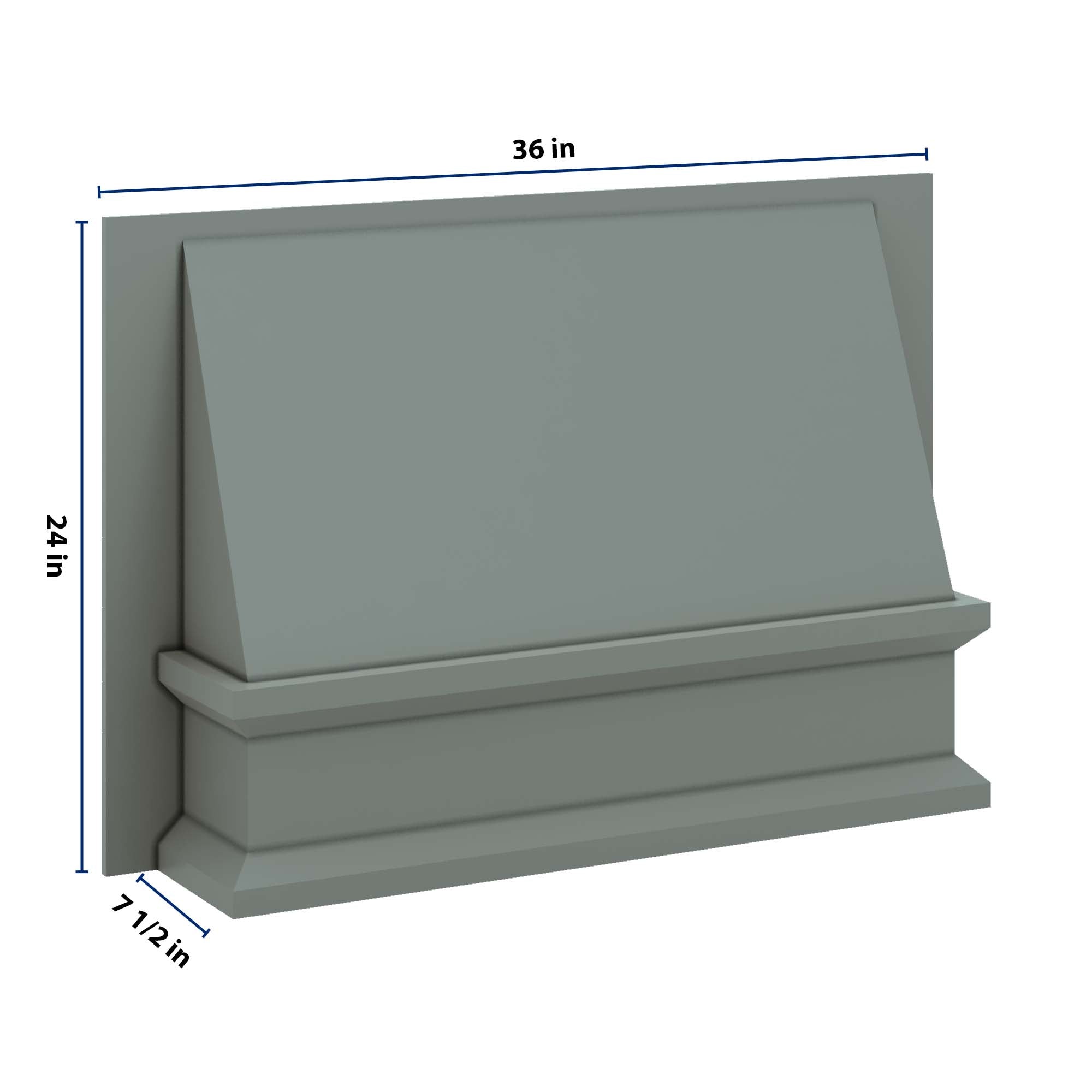 J&K Sage E3 Range Wood Hood 36" W x 24" H