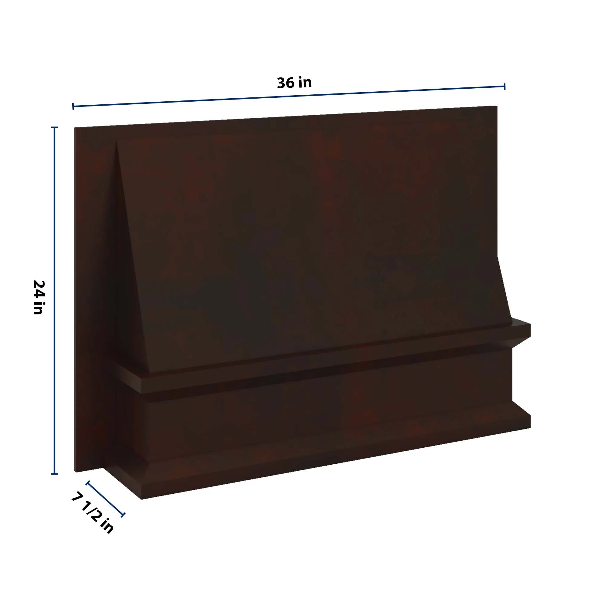 J&K Java Coffee S1 Range Wood Hood 36" W x 24" H