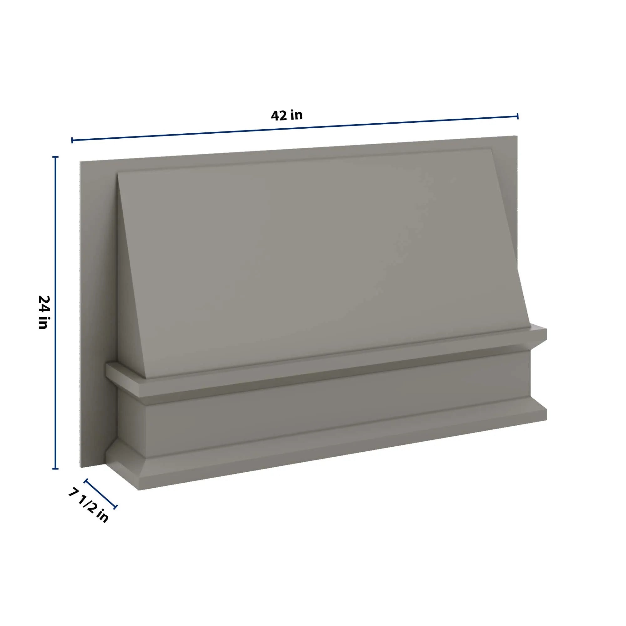 J&K Greige K3 Range Wood Hood 42" W x 24" H