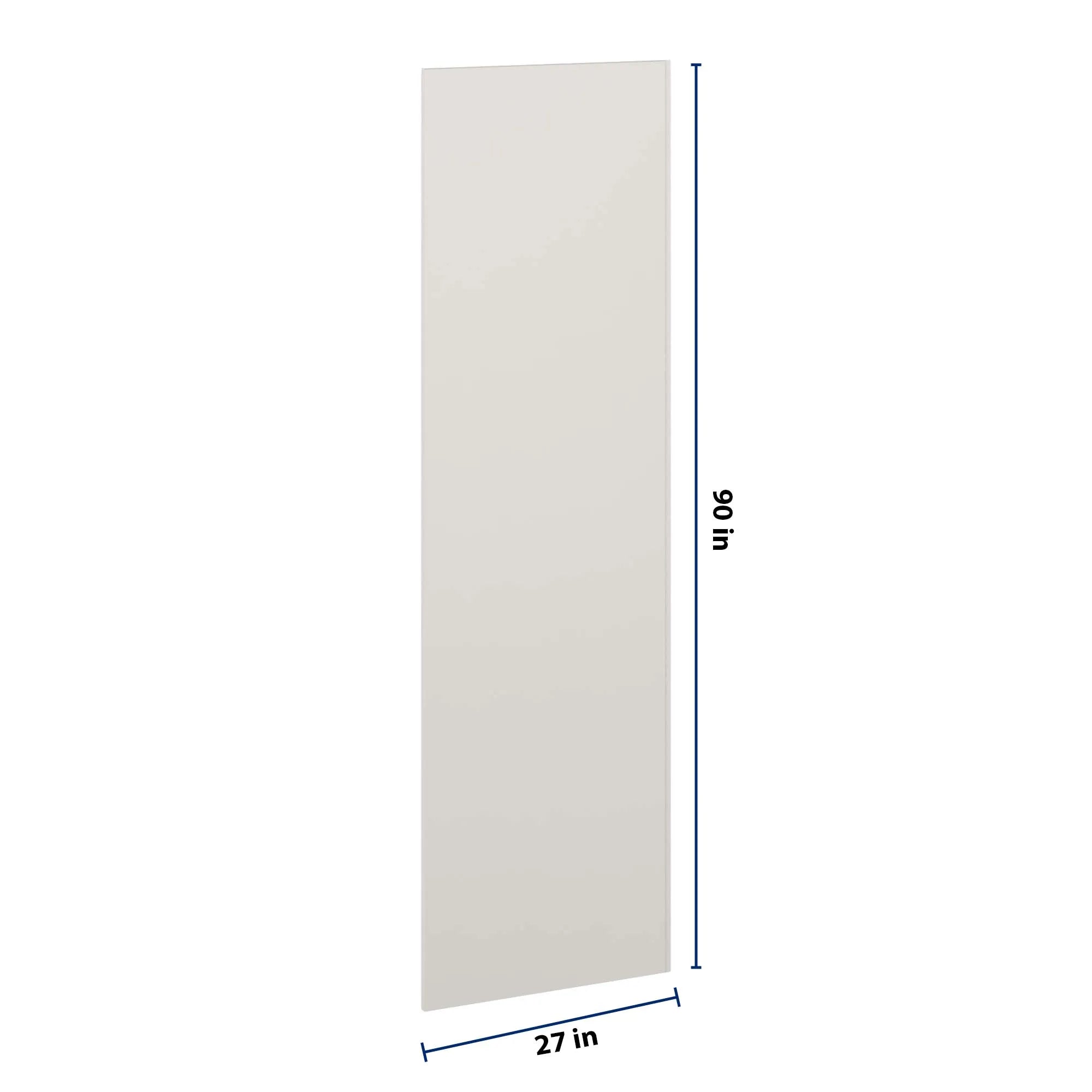 J&K Dove E1 Refrigerator Panel 3/4" W x 90" H x 27" D
