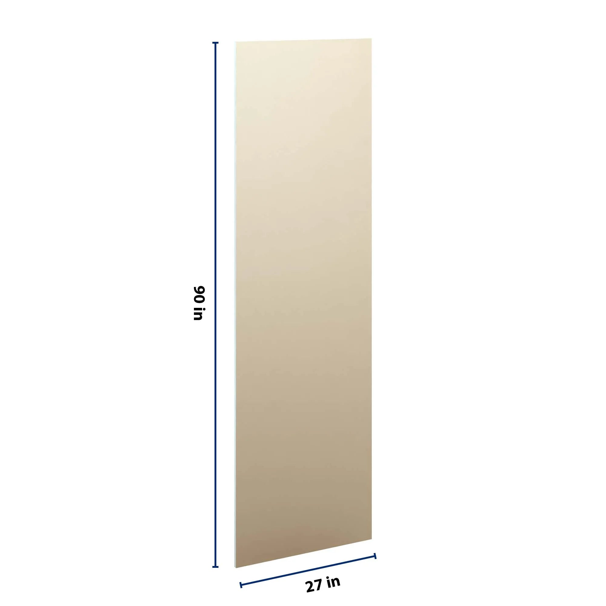J&K Creme Glazed A7 Refrigerator Panel 3/4" W x 90" H x 27" D