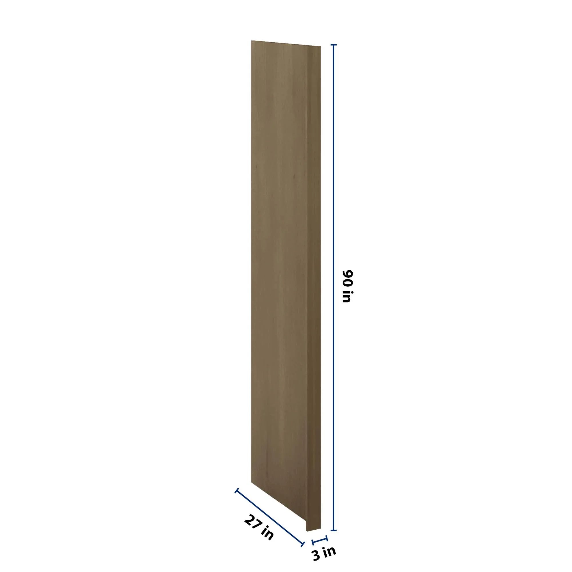 J&K Hazel H8 Refrigerator Panel w/Return Filler 3" W x 90" H x 27" D