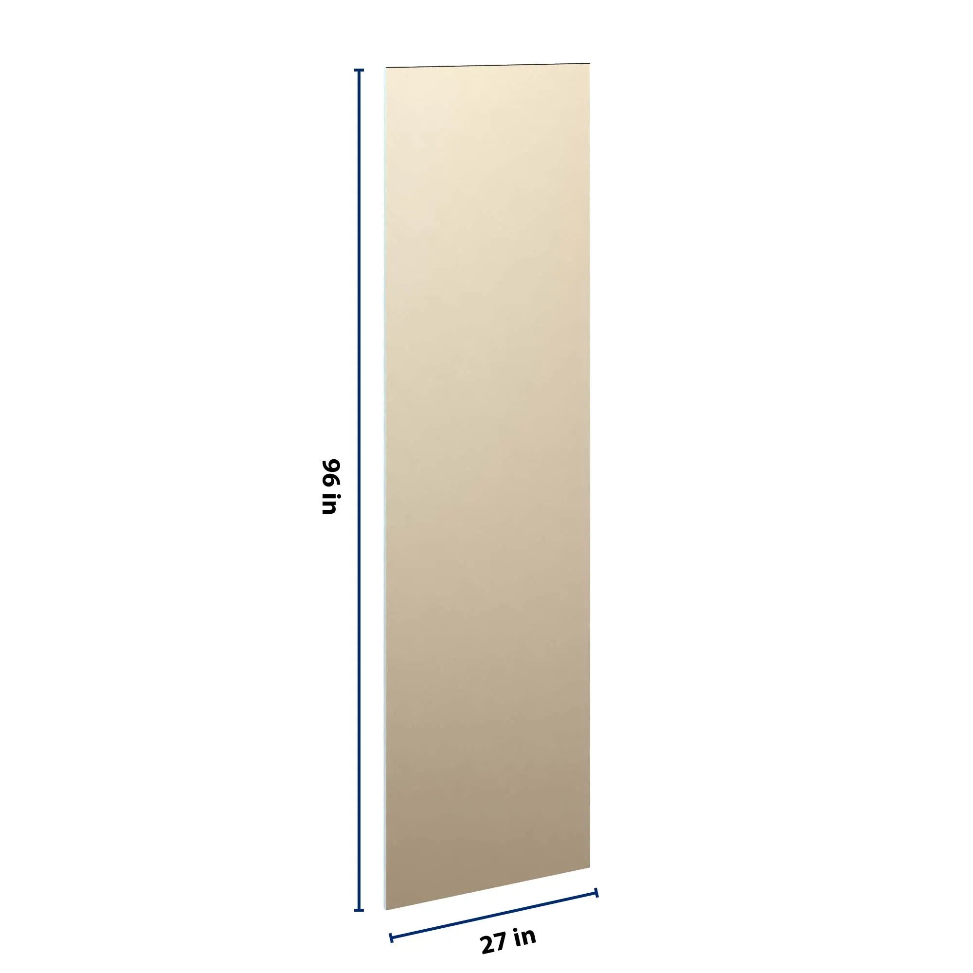 J&K Creme Glazed A7 Refrigerator Panel 3/4" W x 96" H x 27" D