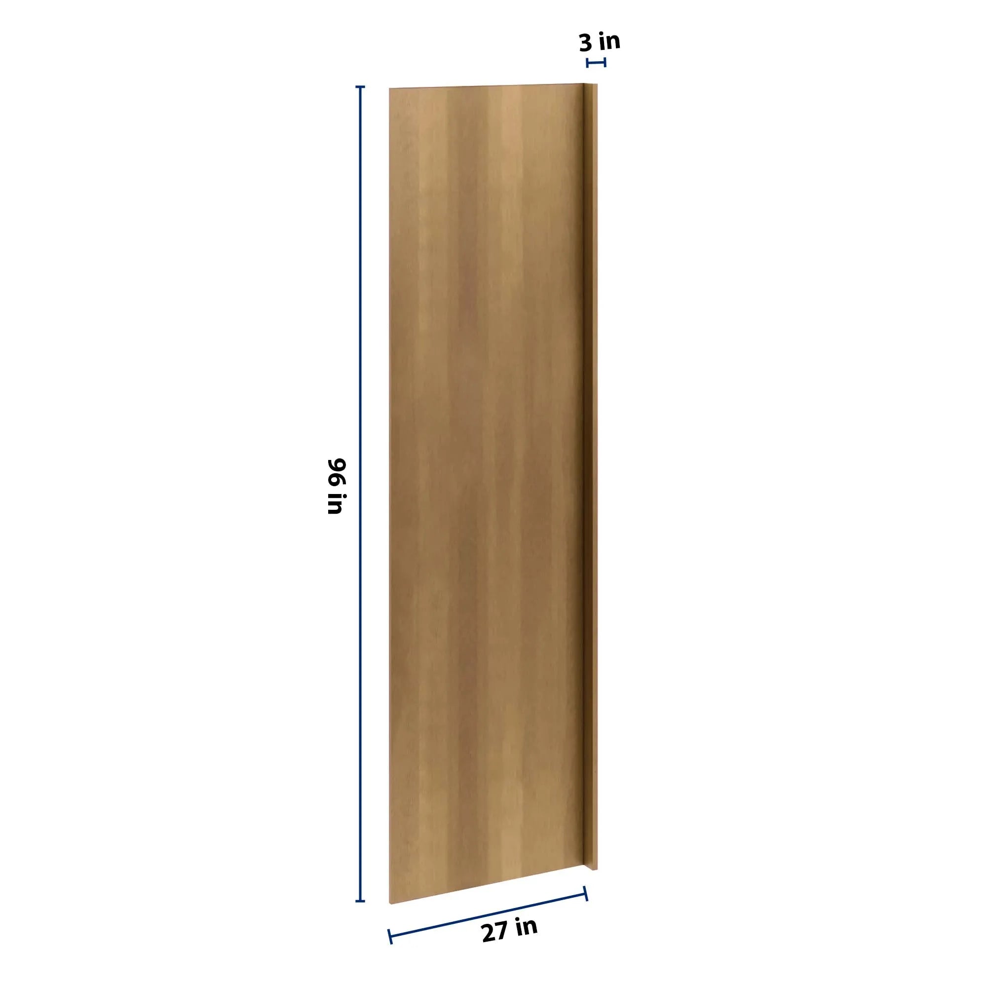 J&K Butterscotch B8 Refrigerator Panel w/Return Filler 3" W x 96" H x 27" D