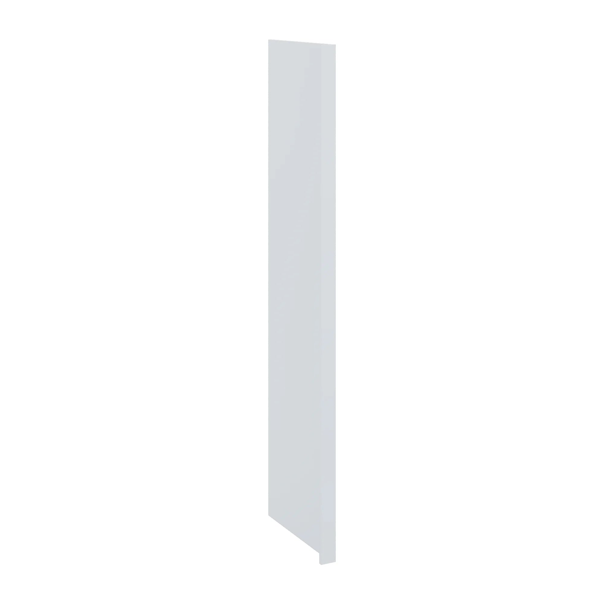 J&K White Shaker S8 Refrigerator Panel w/Return Filler 3" W x 96" H x 27" D