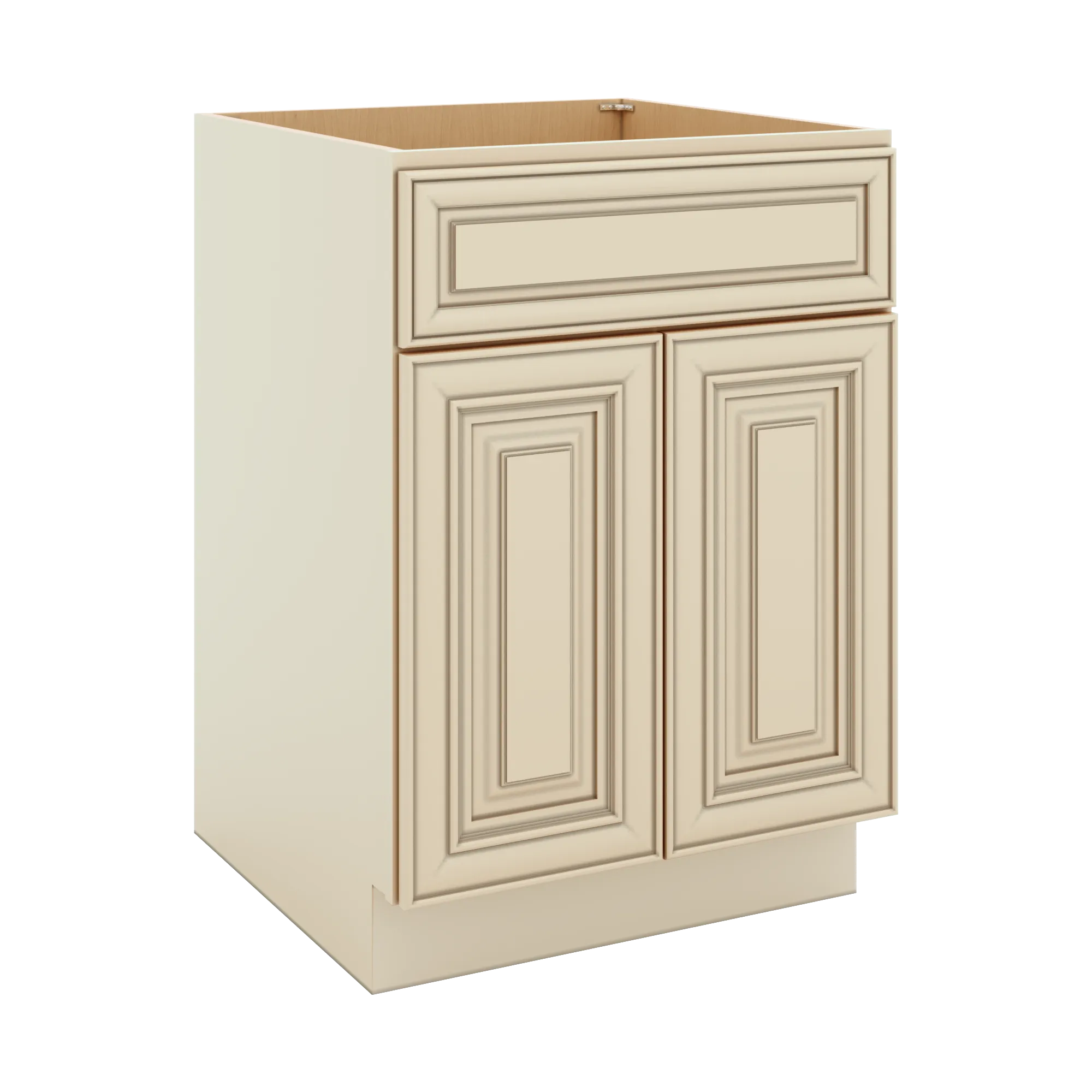 J&K Creme Glazed A7 Sink Base - 24" W