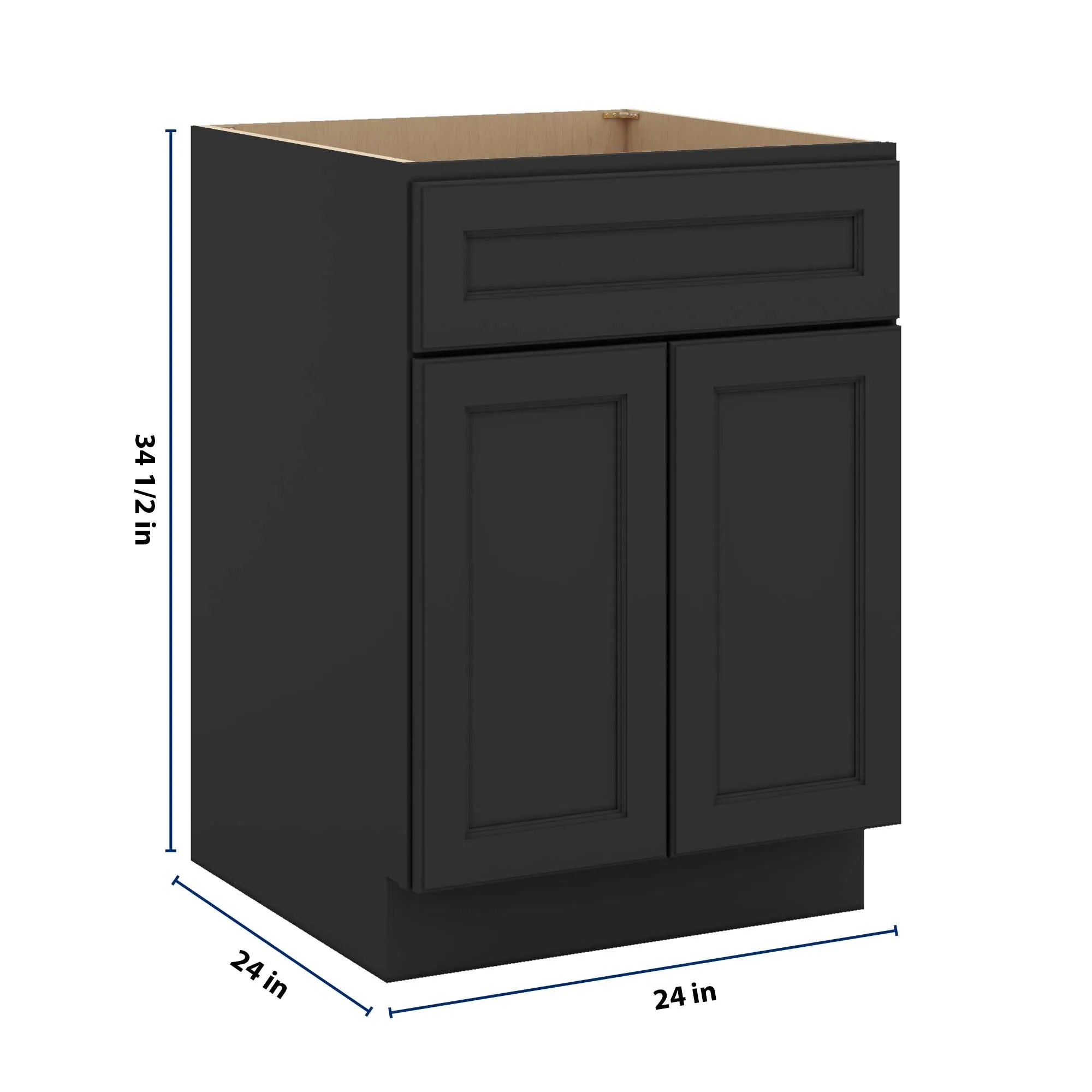 J&K Charcoal E2 Sink Base - 24" W