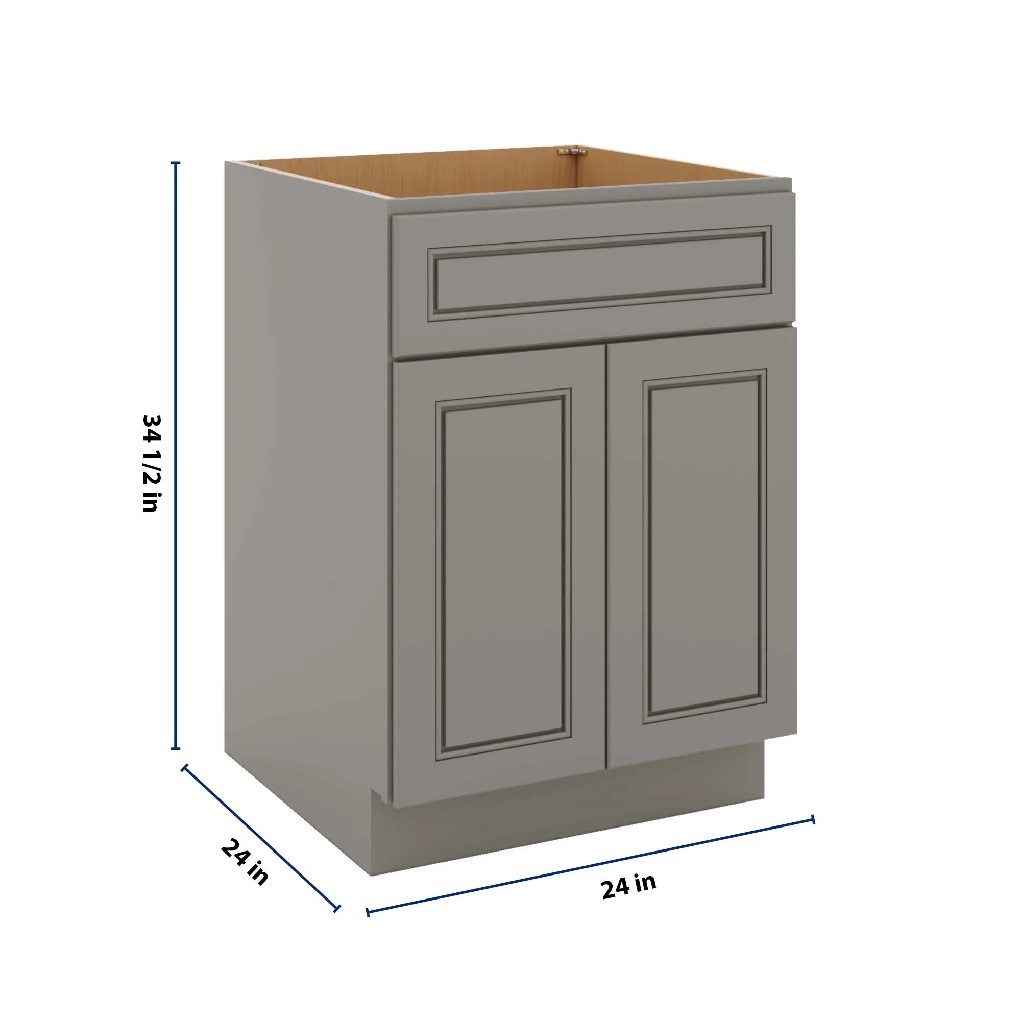 J&K Greige K3 Sink Base - 24" W