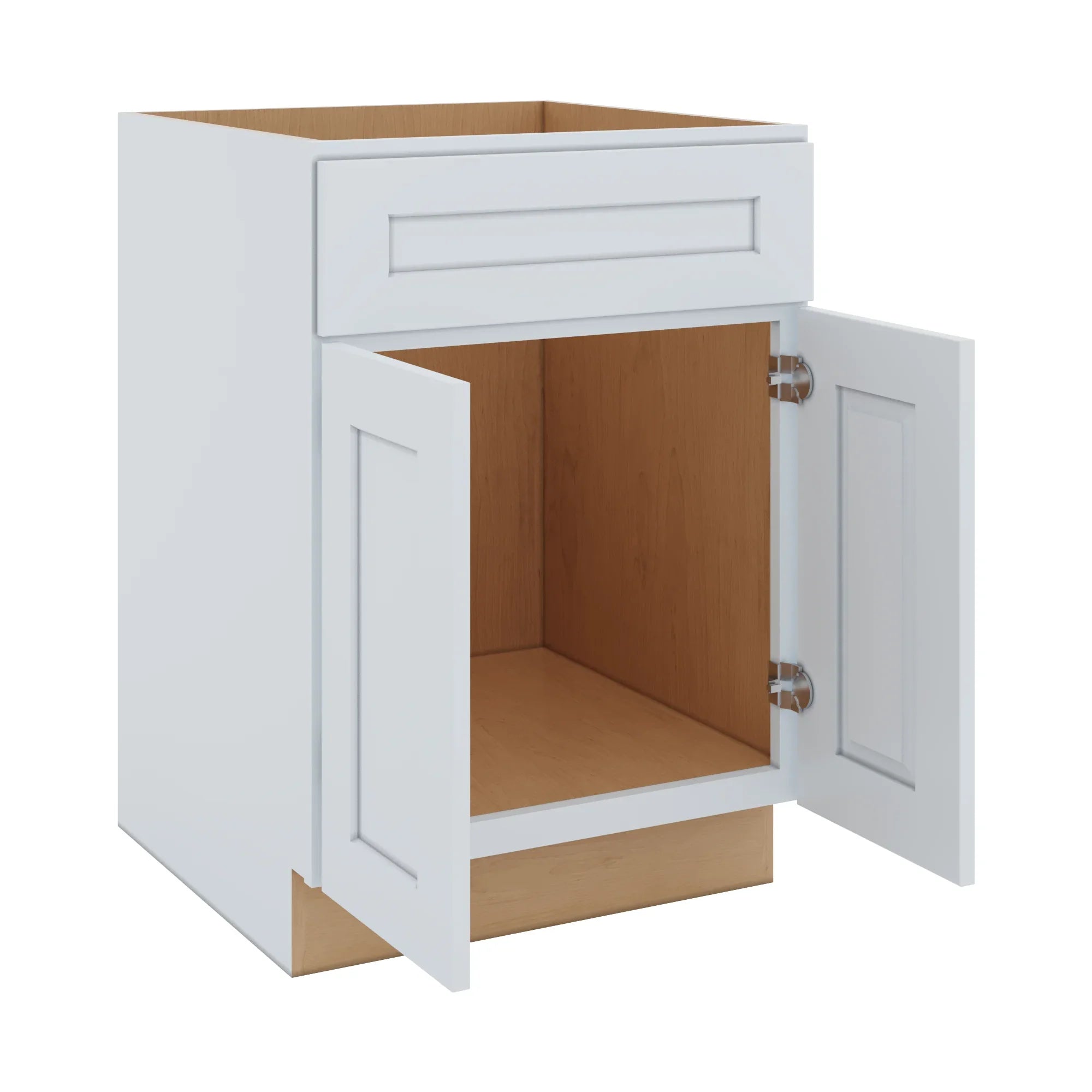 J&K White Shaker S8 Sink Base 24" W