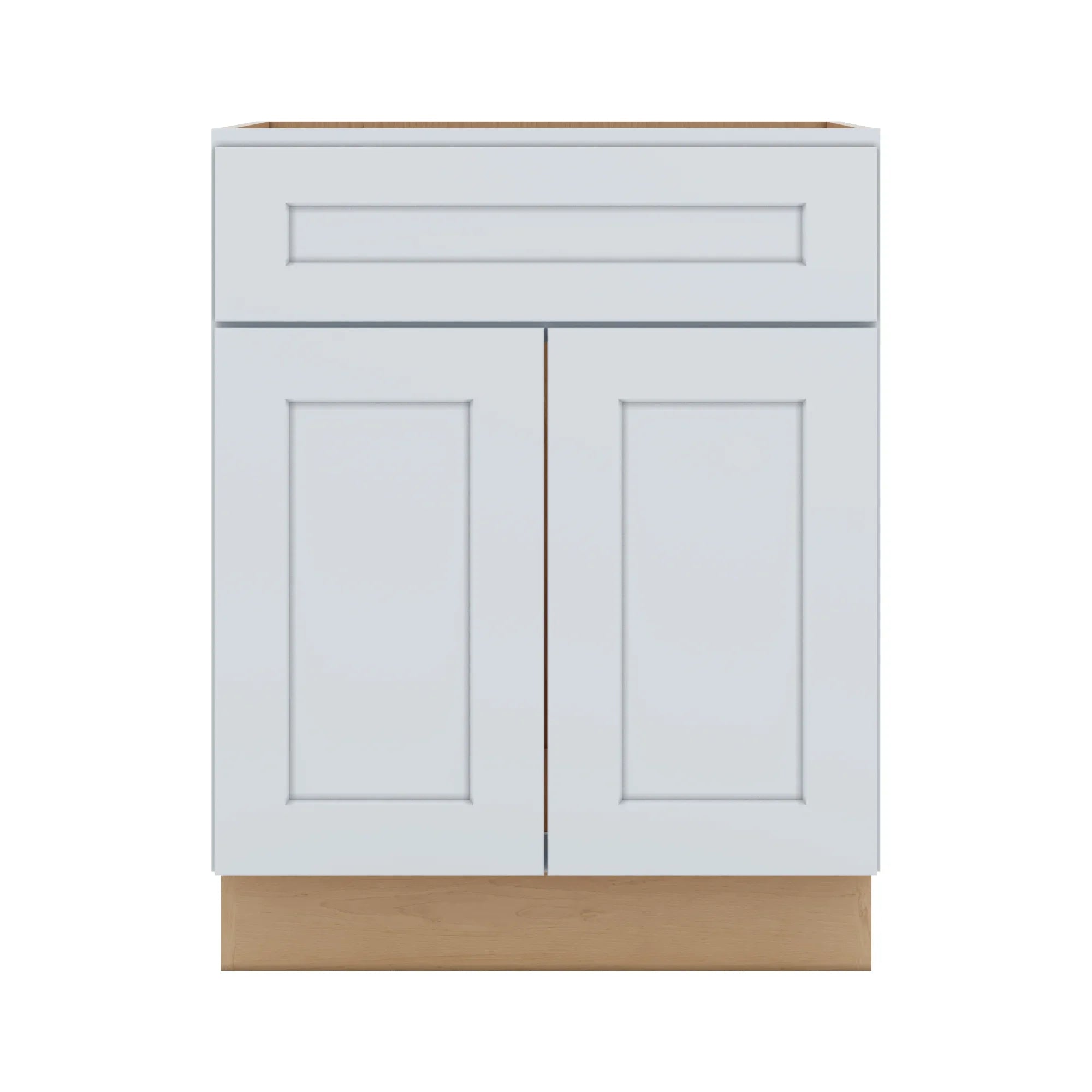 J&K White Shaker S8 Sink Base 27" W