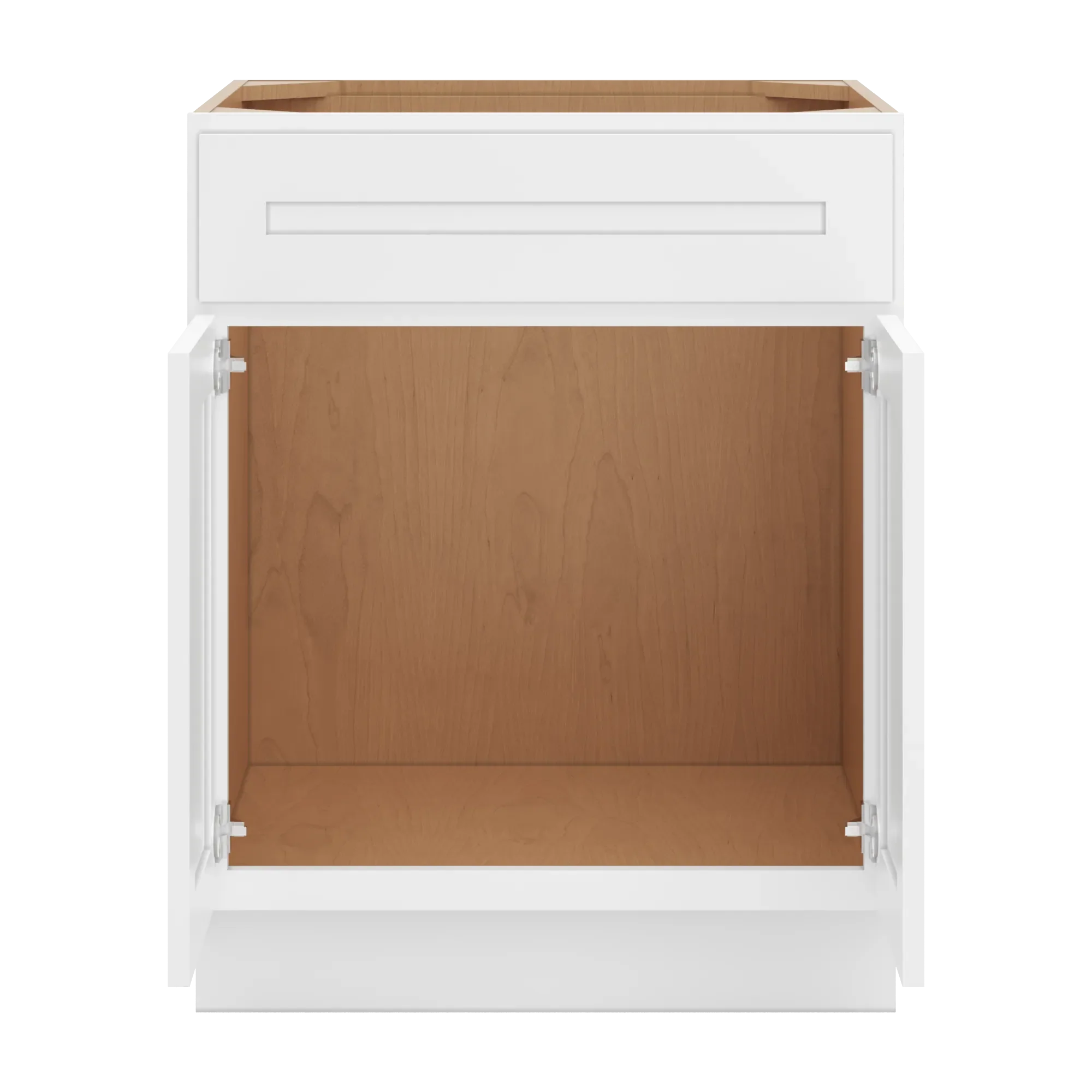 cnc luxor 5 piece white 27 w 1 drawer front double door sink base cabinet