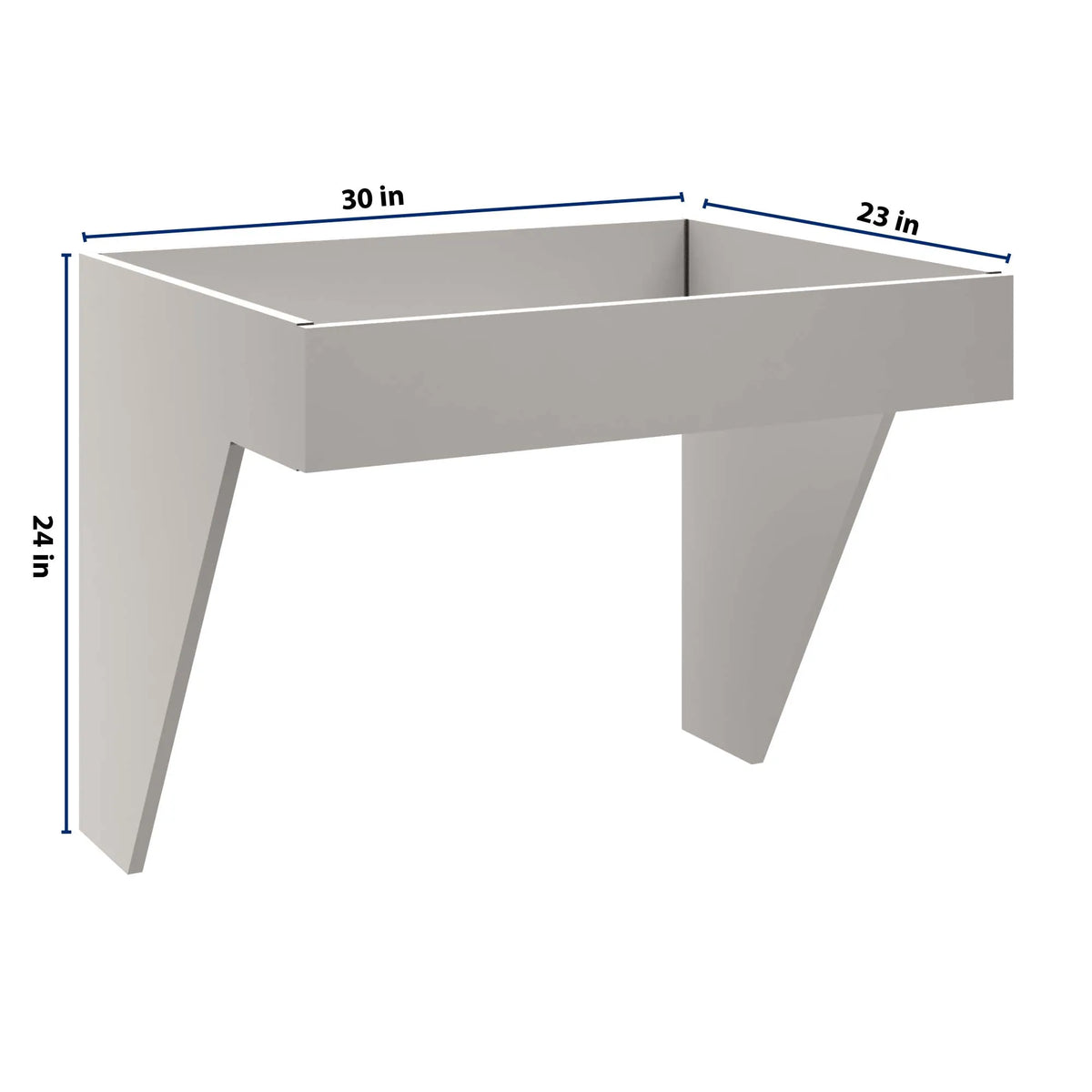 CNC Luxor 5-Piece Misty Grey 30" W Removable Sink Insert