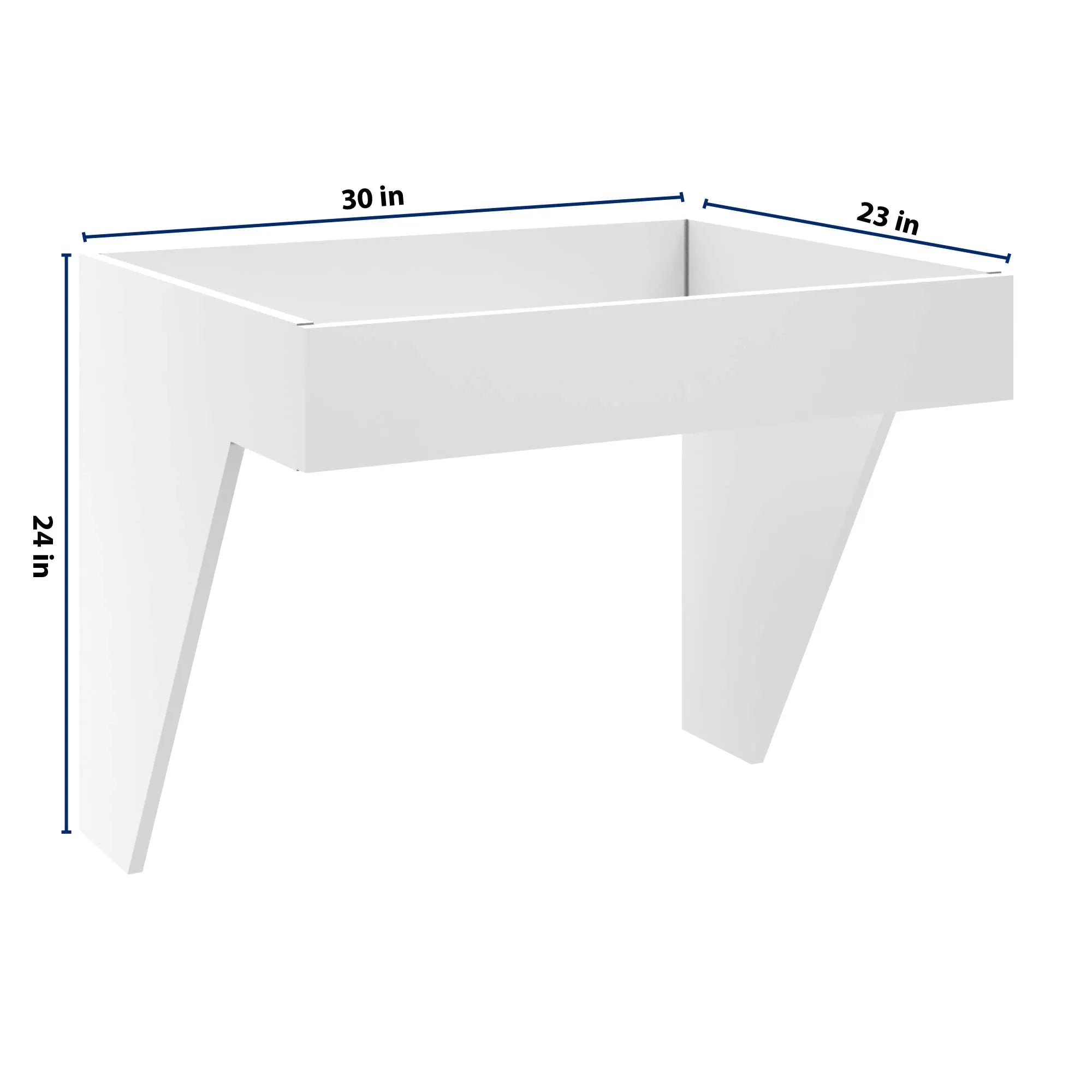 cnc luxor 5 piece white 30 w removable sink insert