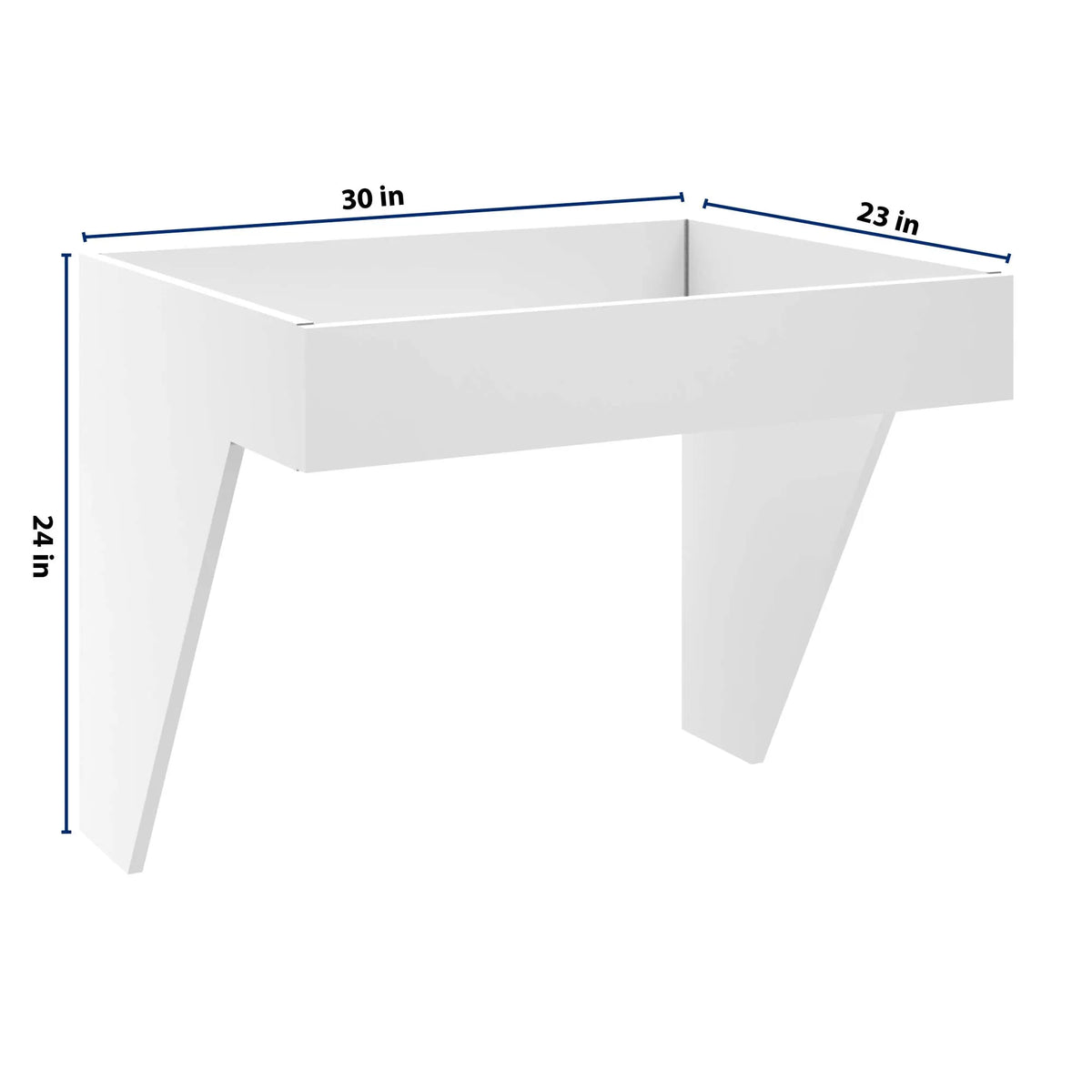 cnc luxor white 30 w removable sink insert