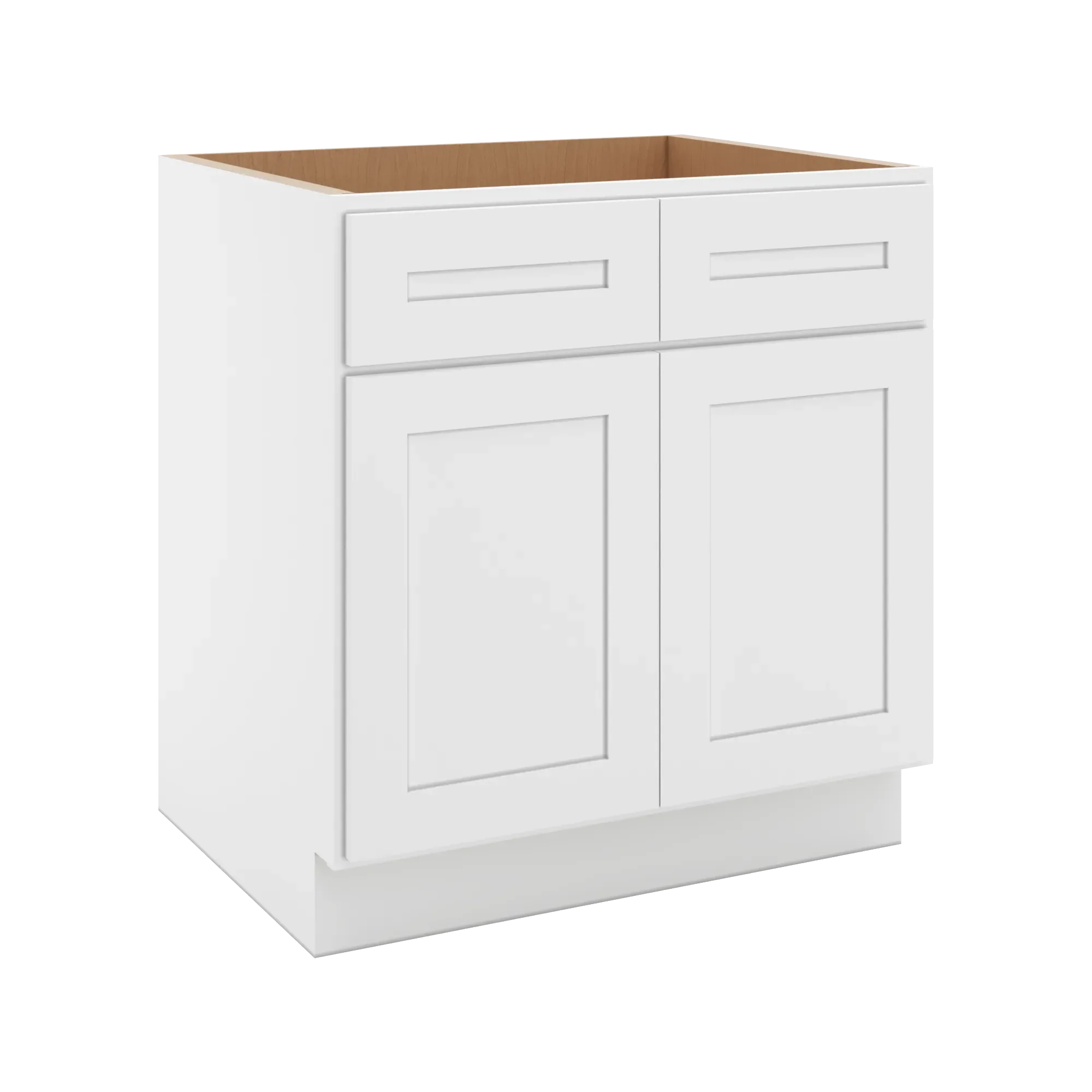 cnc luxor 5 piece white 30 w double door removable sink base cabinet