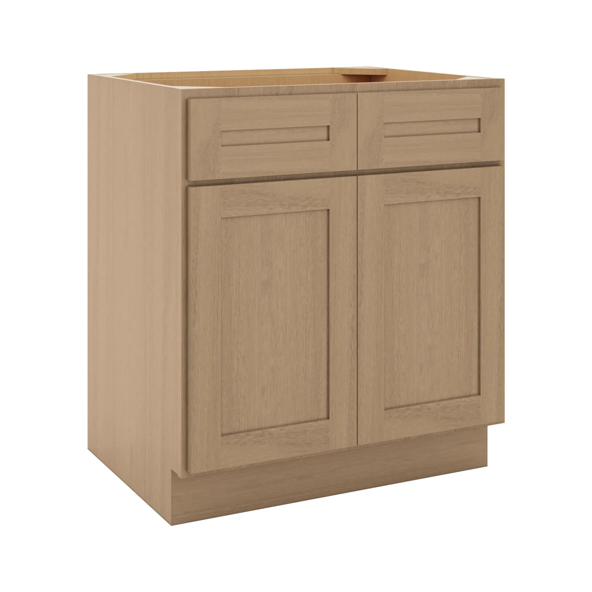 CNC Luxor 5-Piece Harvest 30" W 2 Drawer Front Double Door Sink Base Cabinet