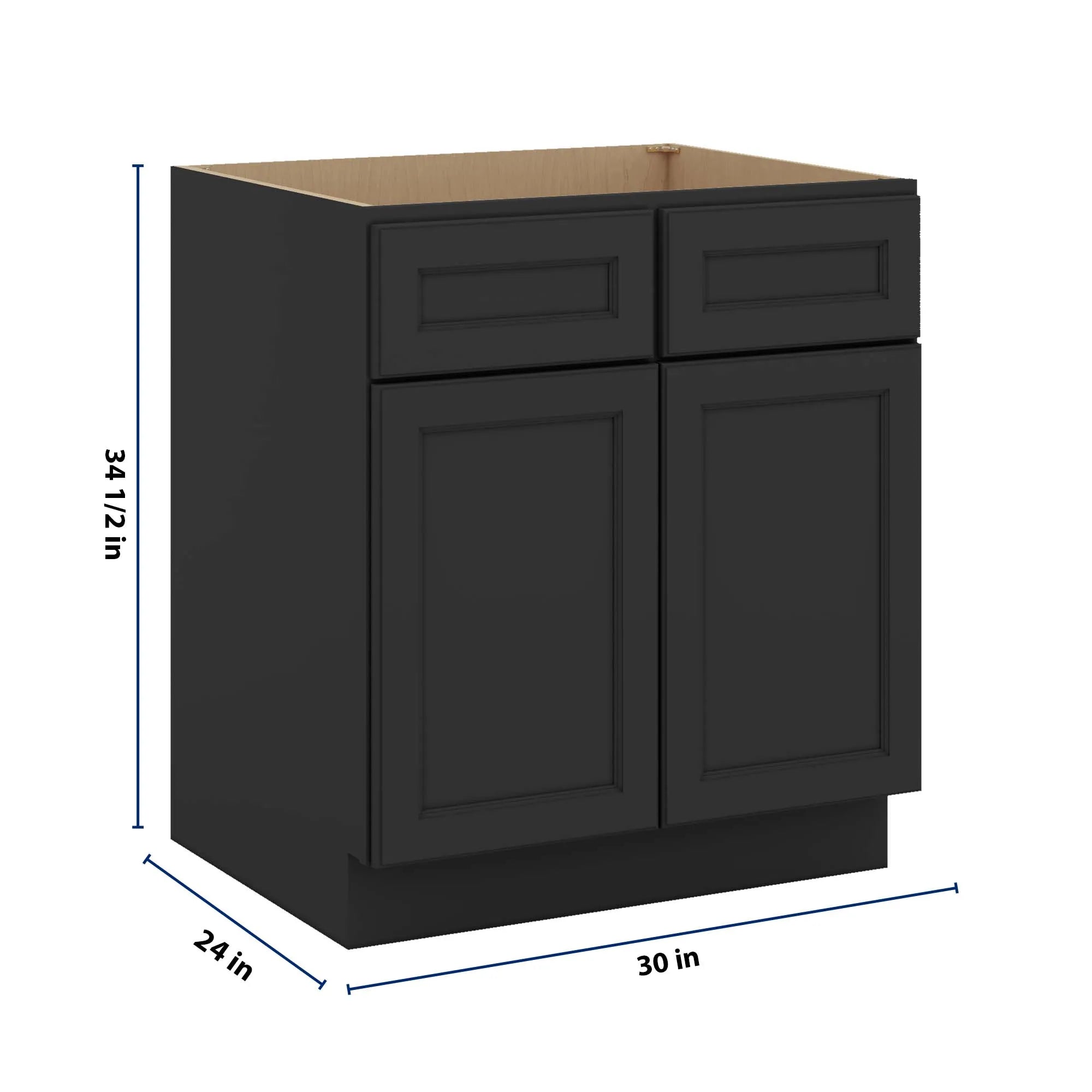 J&K Charcoal E2 Sink Base -30" W