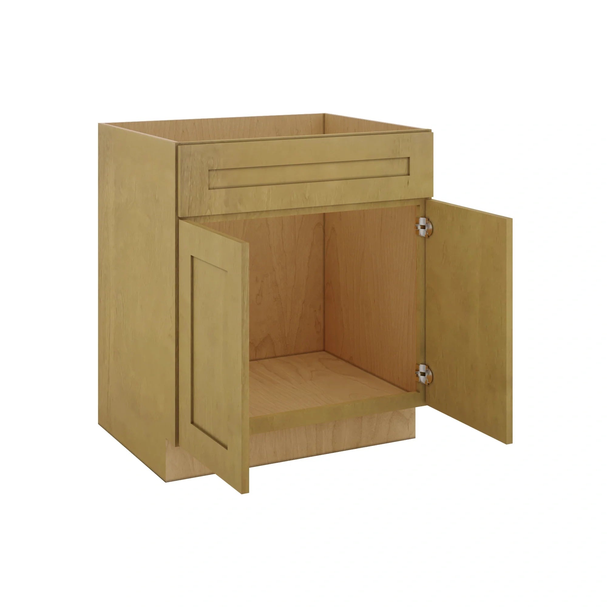 Modernform Cabinet Natural Shaker 30" W X 34 1/2" H X 24" D Double Door Sink Base Cabinet