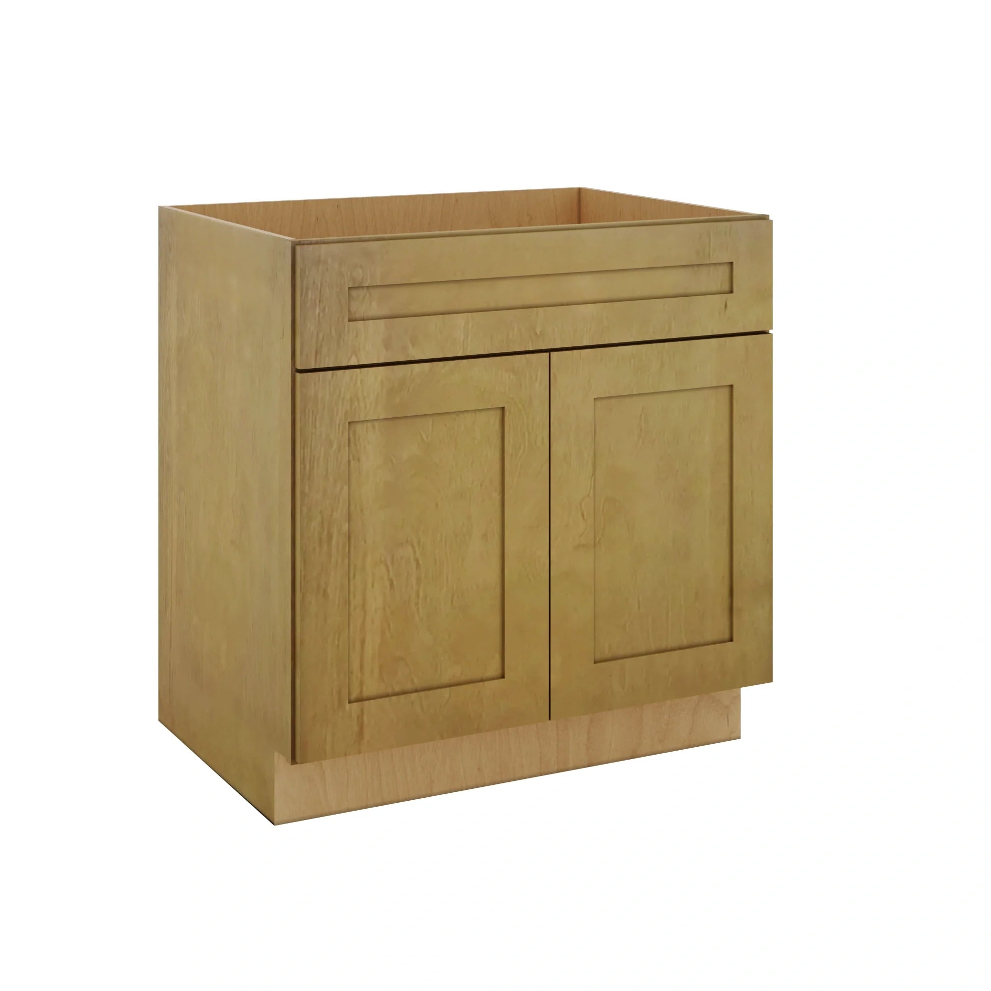 Modernform Cabinet Natural Shaker 33" W X 34 1/2" H X 24" D Double Door Sink Base Cabinet