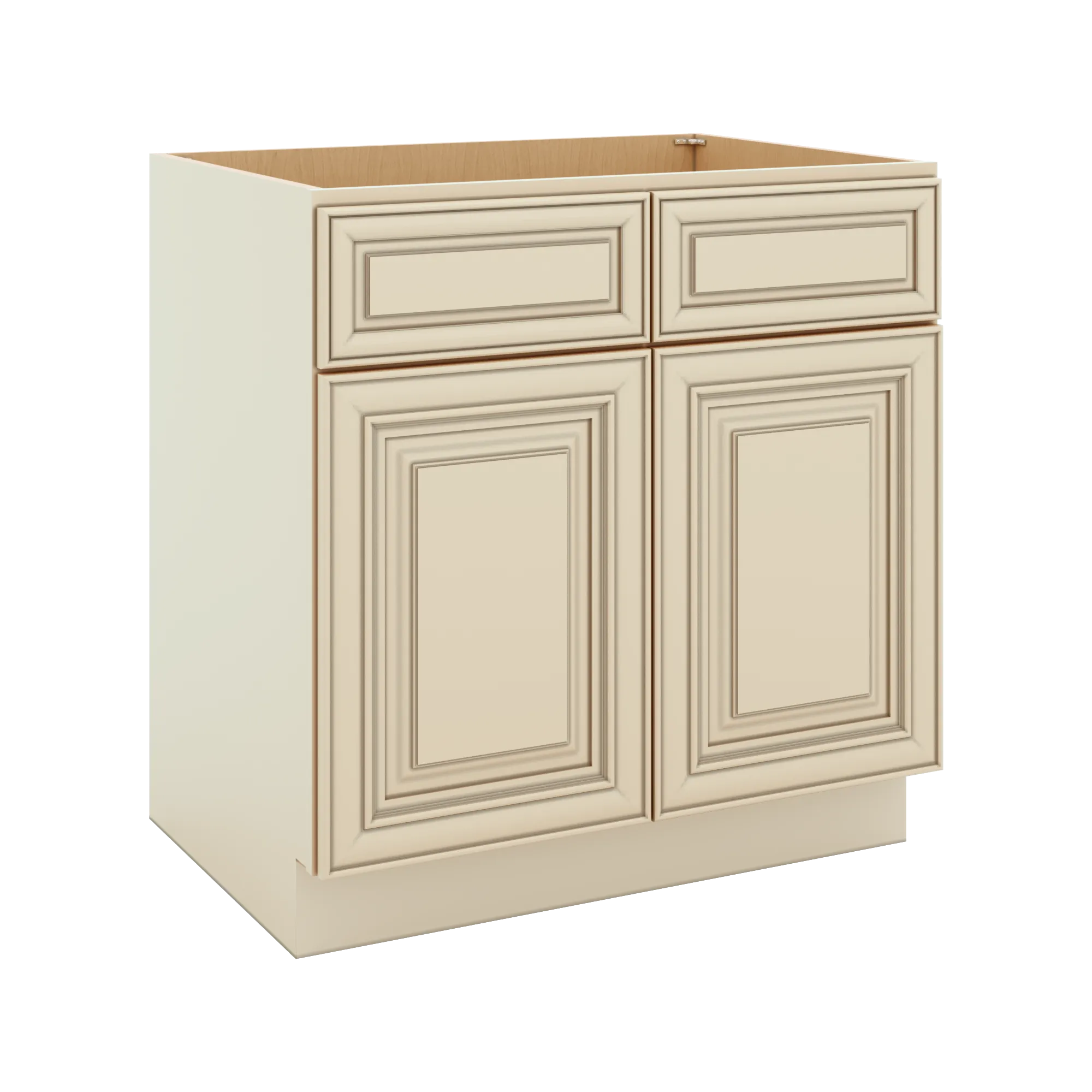 J&K Creme Glazed A7 Sink Base - 33" W
