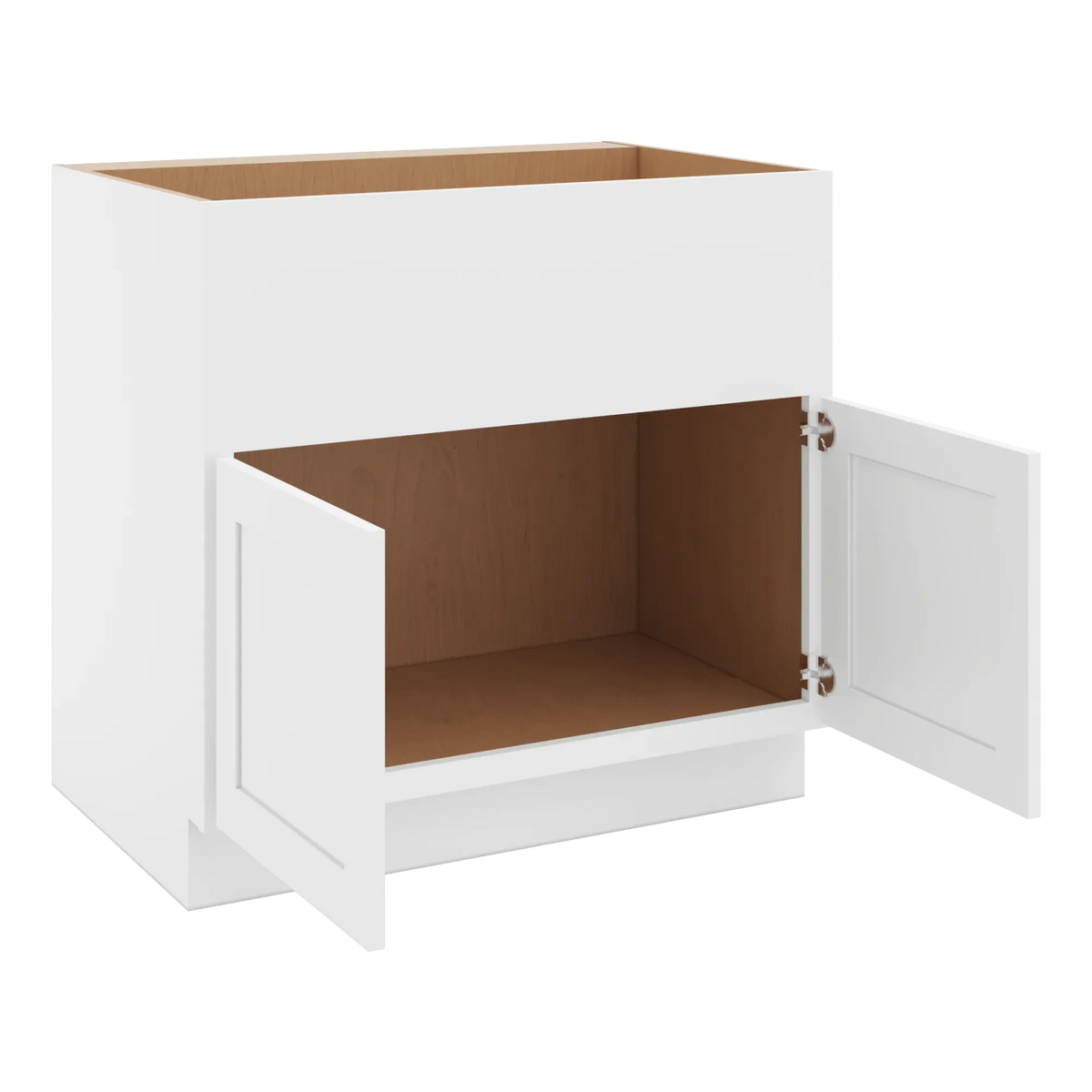 cnc luxor white 36 w double door farm sink base cabinet